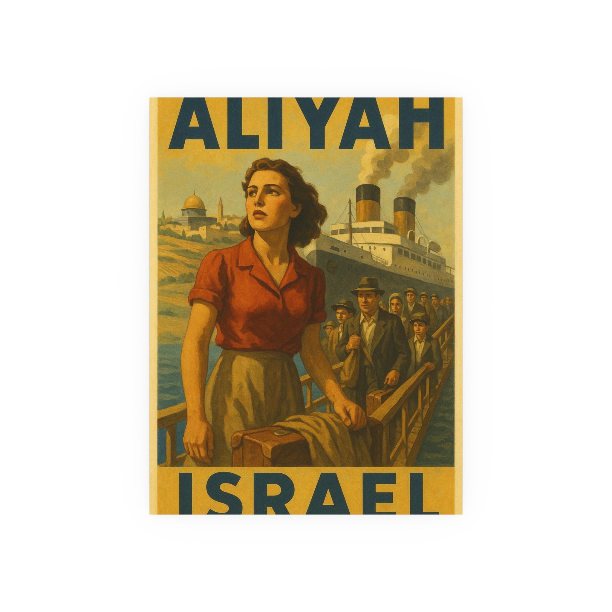 Aliyah Steamership Satin and Archival Matte Posters