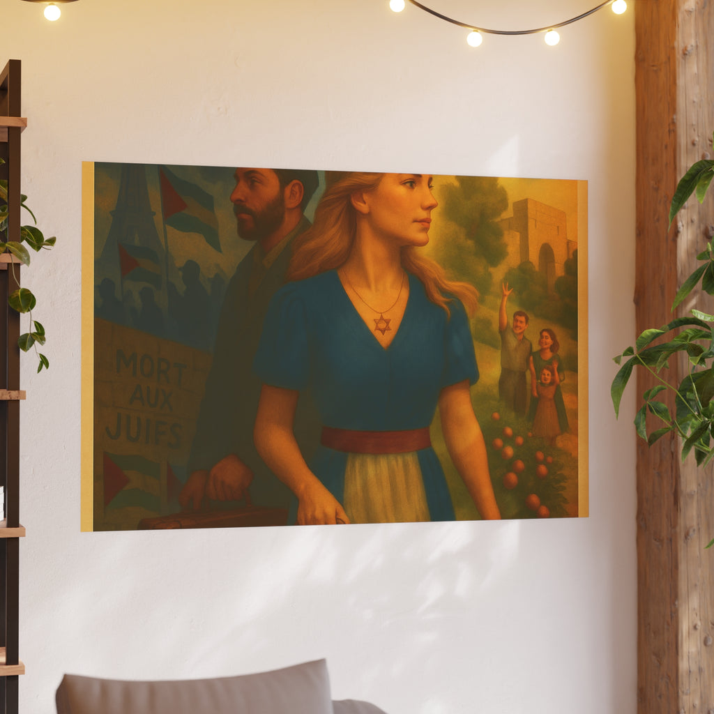 De l’Ombre à la Lumière | French Aliyah to Israel Vintage Poster Satin and Archival Matte Posters