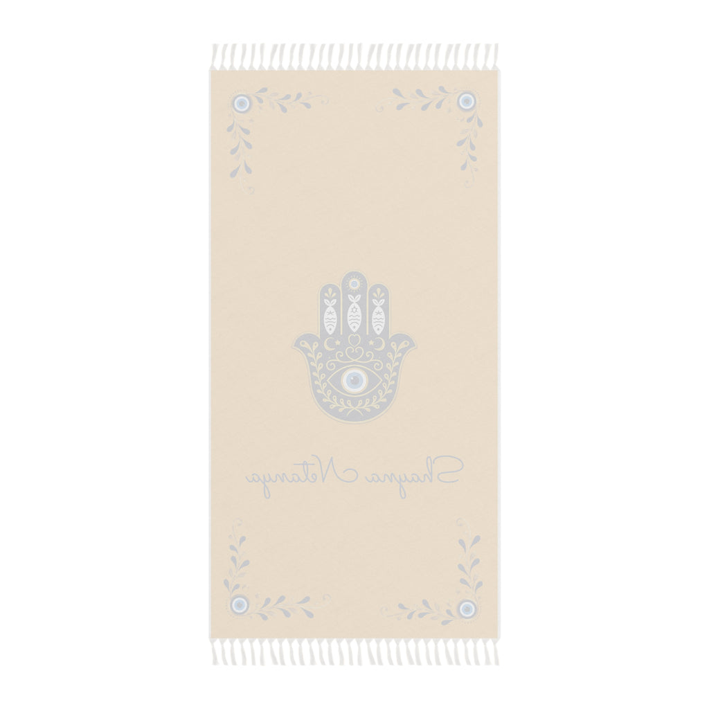 Shayna Netanya Hamsa Beach Towel – Coastal Protection & Mediterranean Style