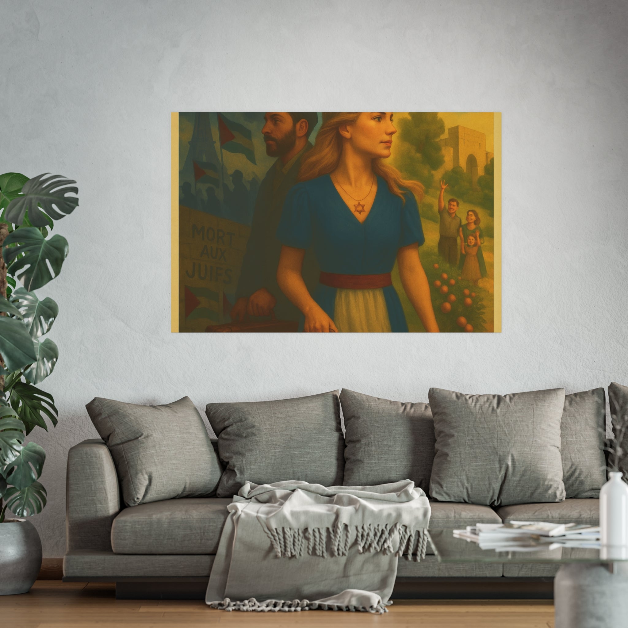 De l’Ombre à la Lumière | French Aliyah to Israel Vintage Poster Satin and Archival Matte Posters
