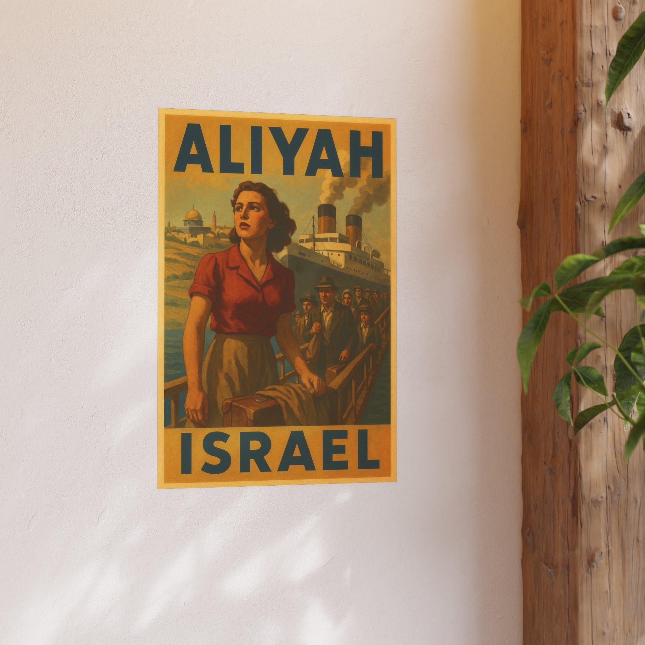 Aliyah Steamership Satin and Archival Matte Posters