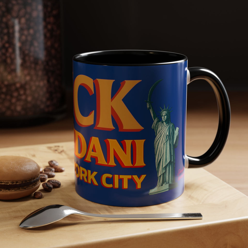 "Fuck Mamdani" Accent Coffee Mug (11, 15oz)