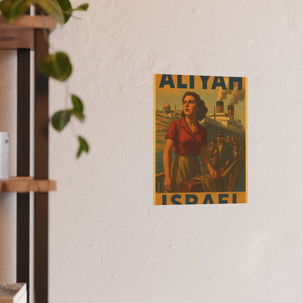 Aliyah Steamership Satin and Archival Matte Posters