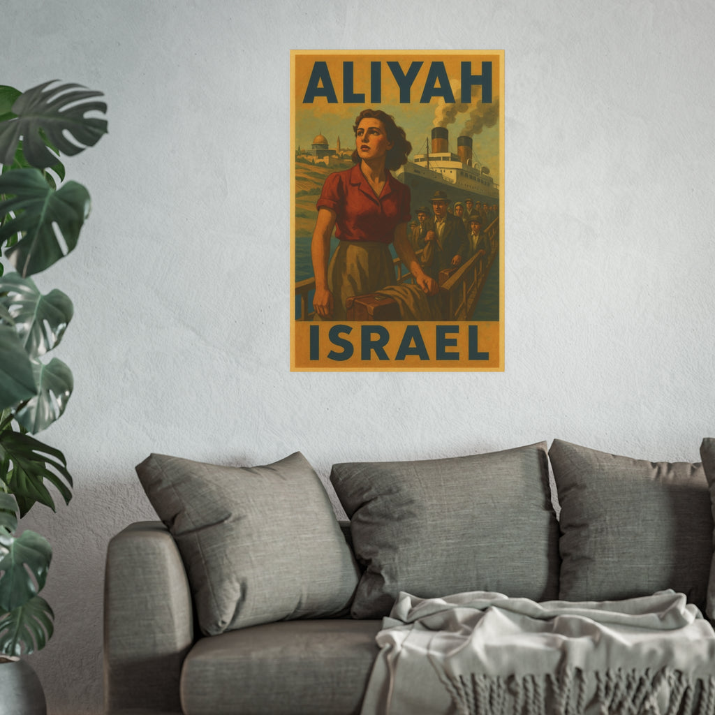 Aliyah Steamership Satin and Archival Matte Posters