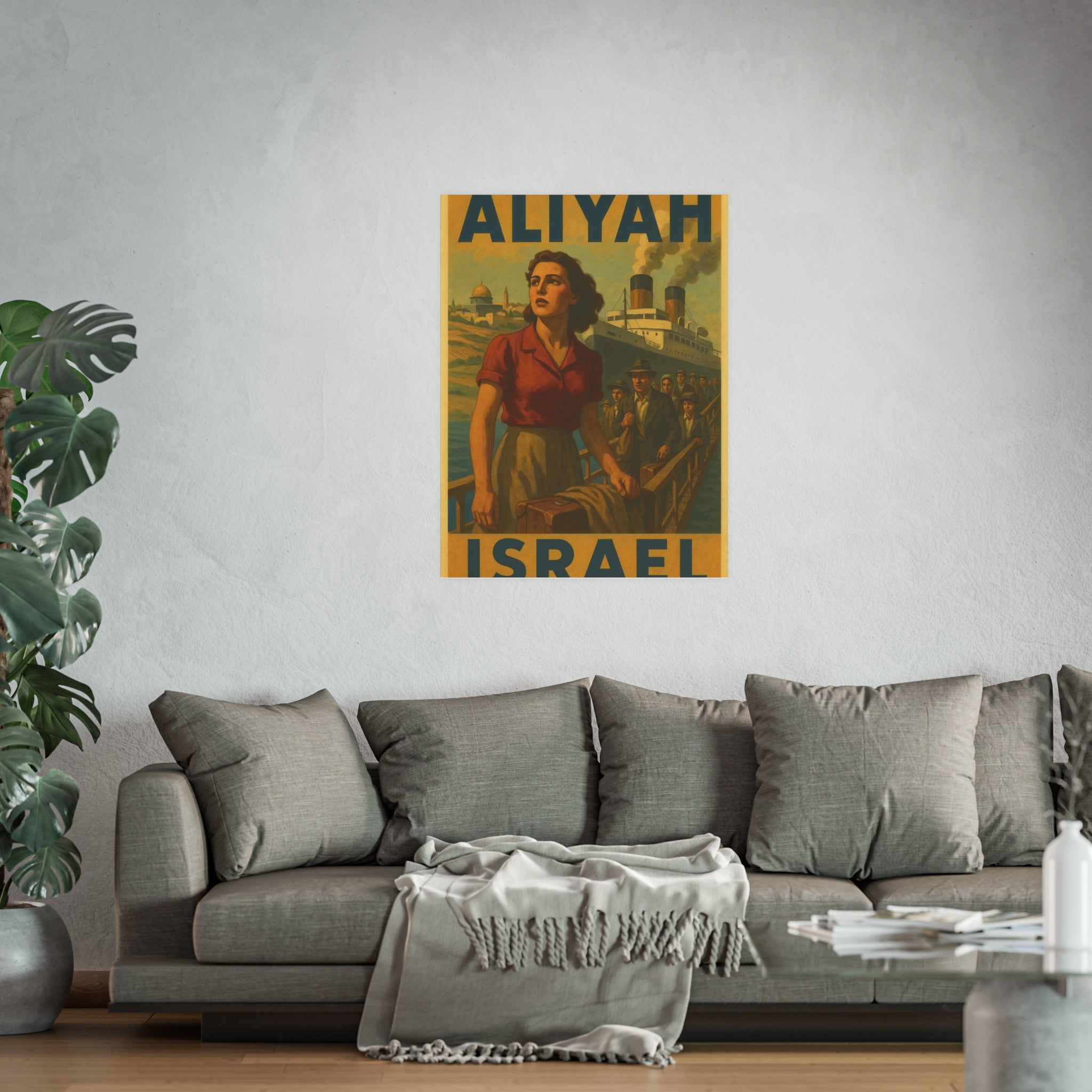 Aliyah Steamership Satin and Archival Matte Posters