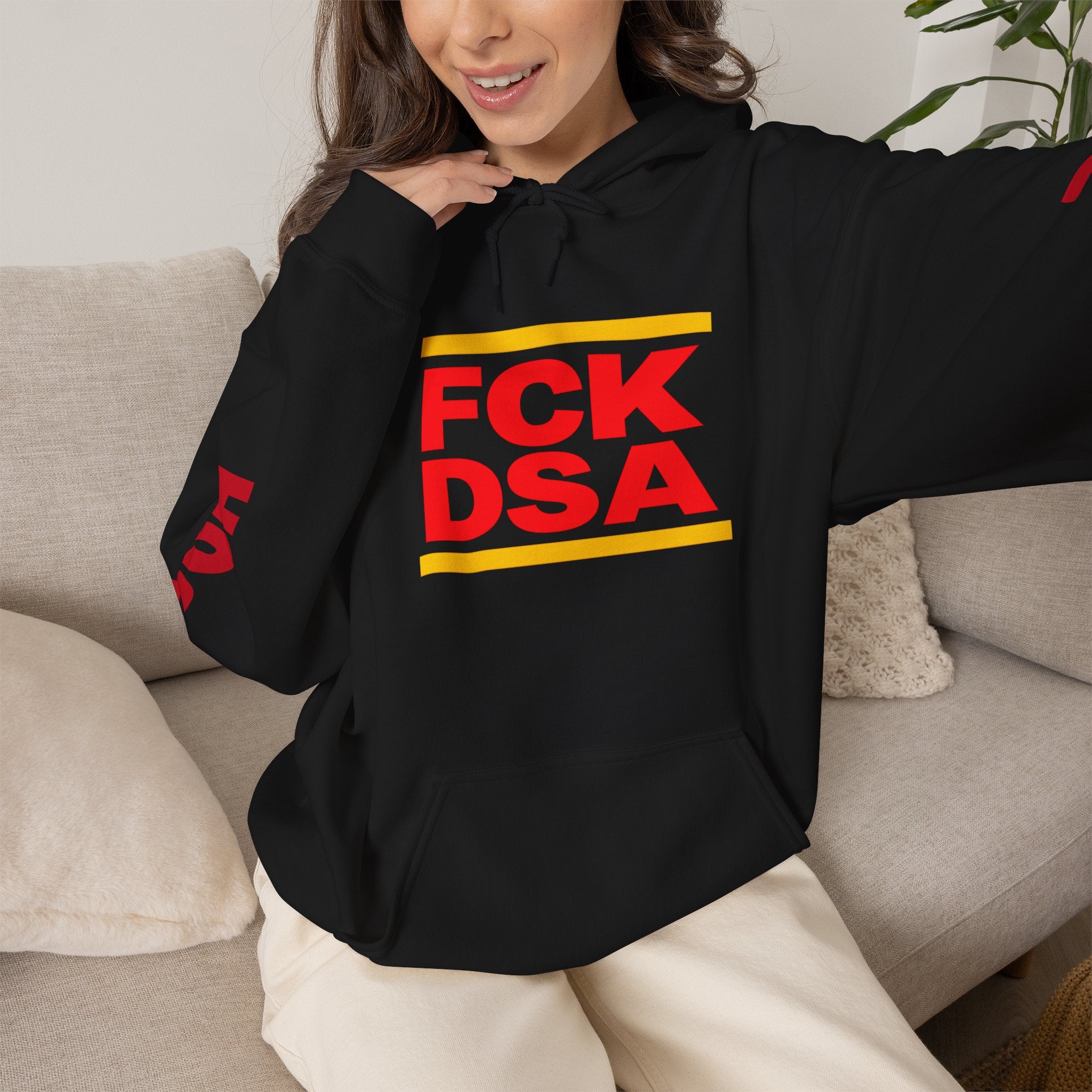 "FCK DSA" Unisex Heavy Blend™ Hooded Sweatshirt