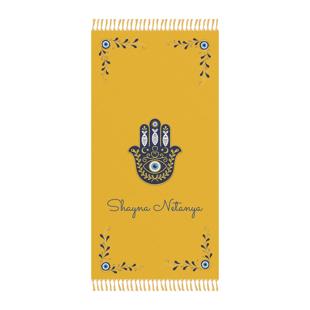 Shayna Netanya Hamsa Beach Towel – Coastal Protection & Mediterranean Style