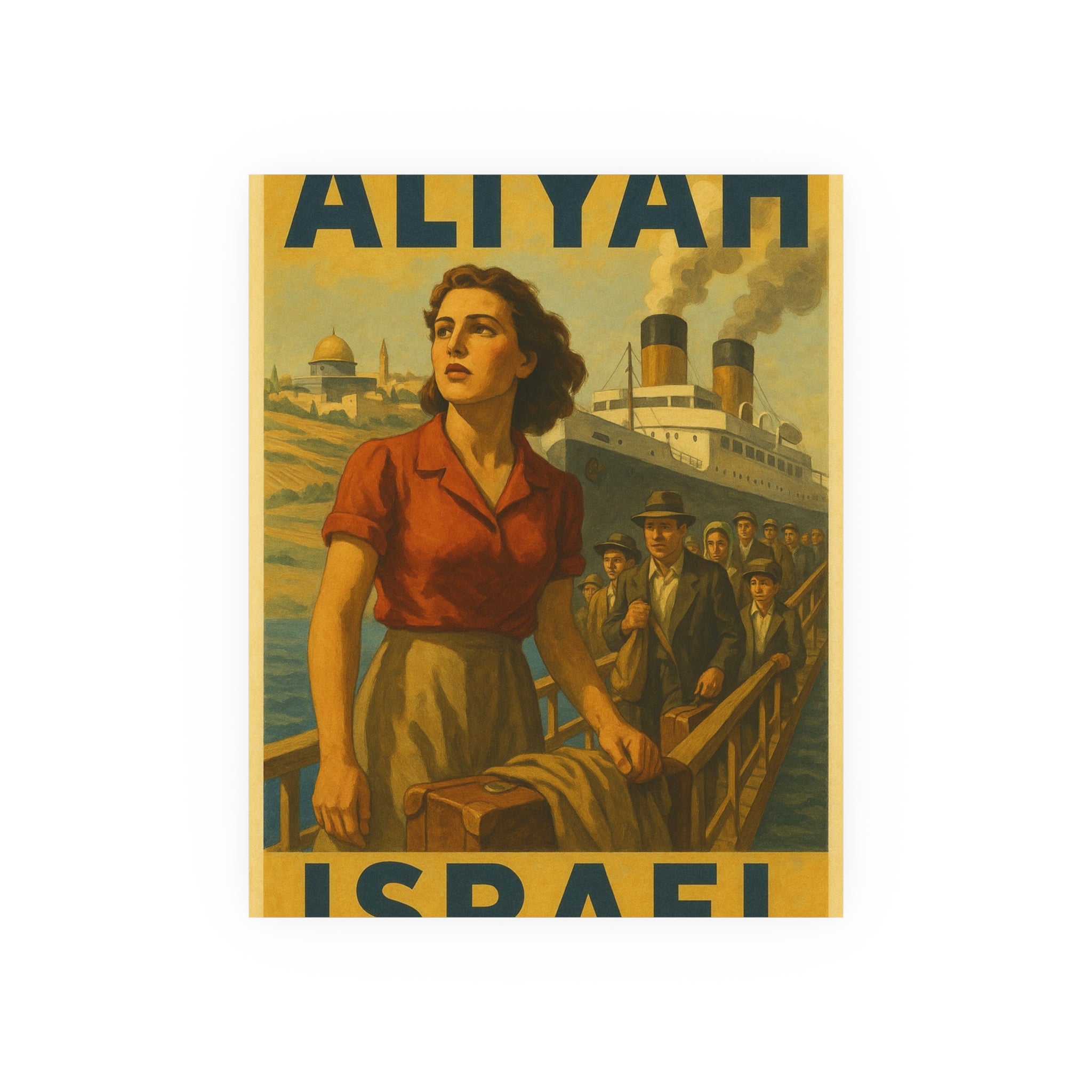 Aliyah Steamership Satin and Archival Matte Posters