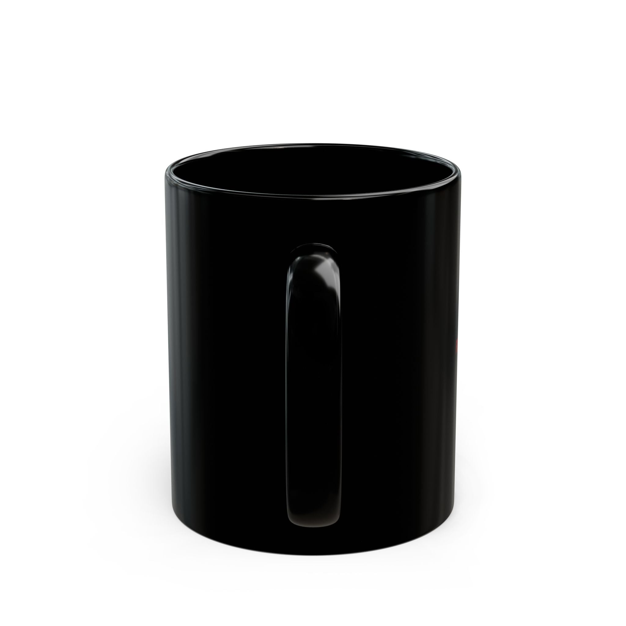 Black Ceramic Mug — Keffiyeh Skull Design with 'This Is A Terrorist' Accent