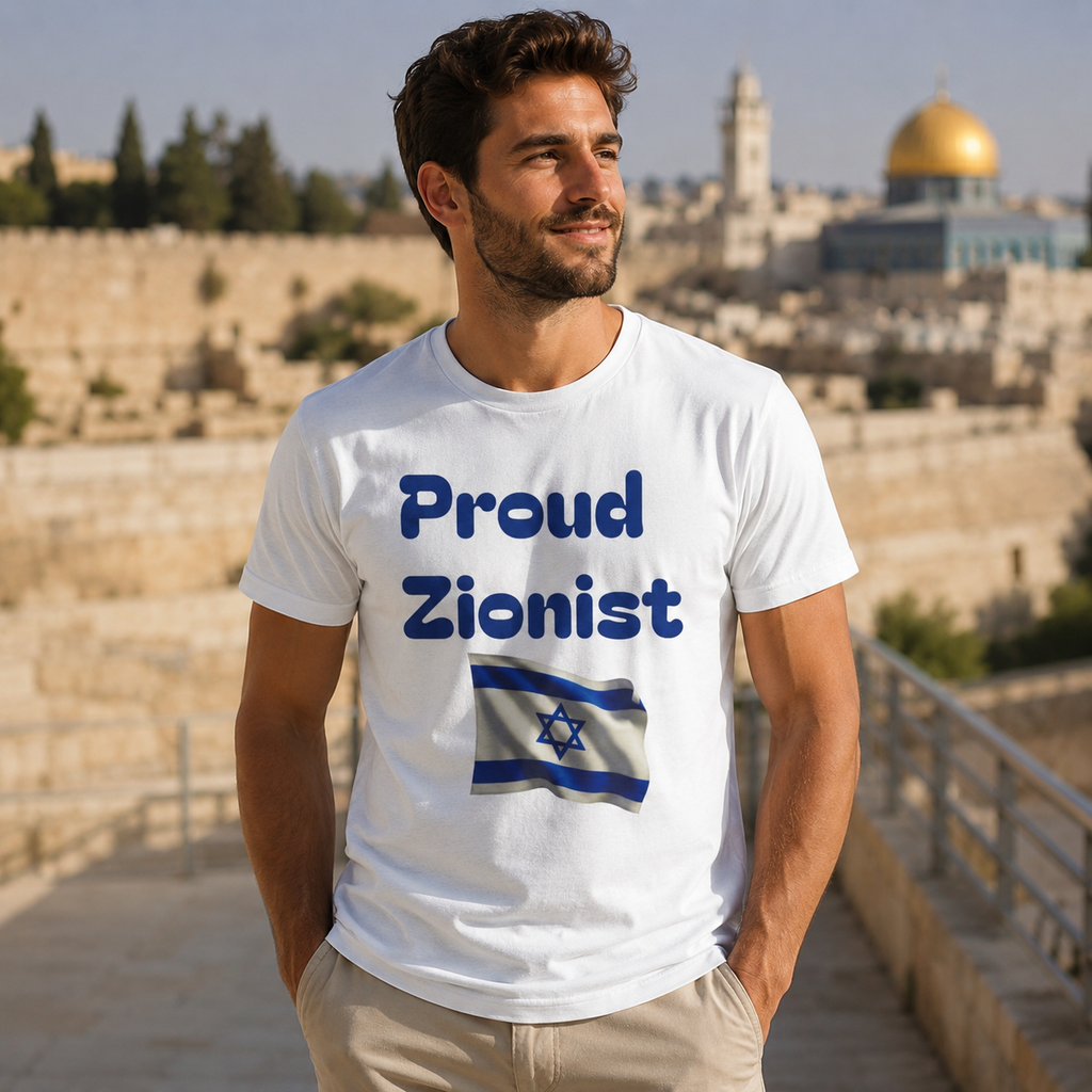 "Proud Zionist" Unisex Cotton Crew Tee