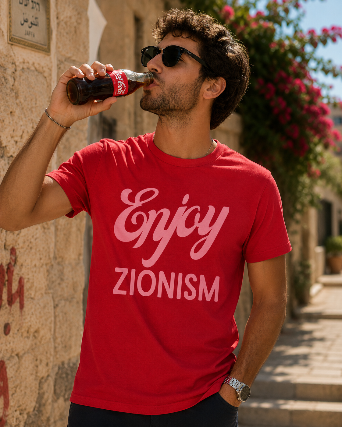 “Enjoy” Unisex Cotton Crew Tee