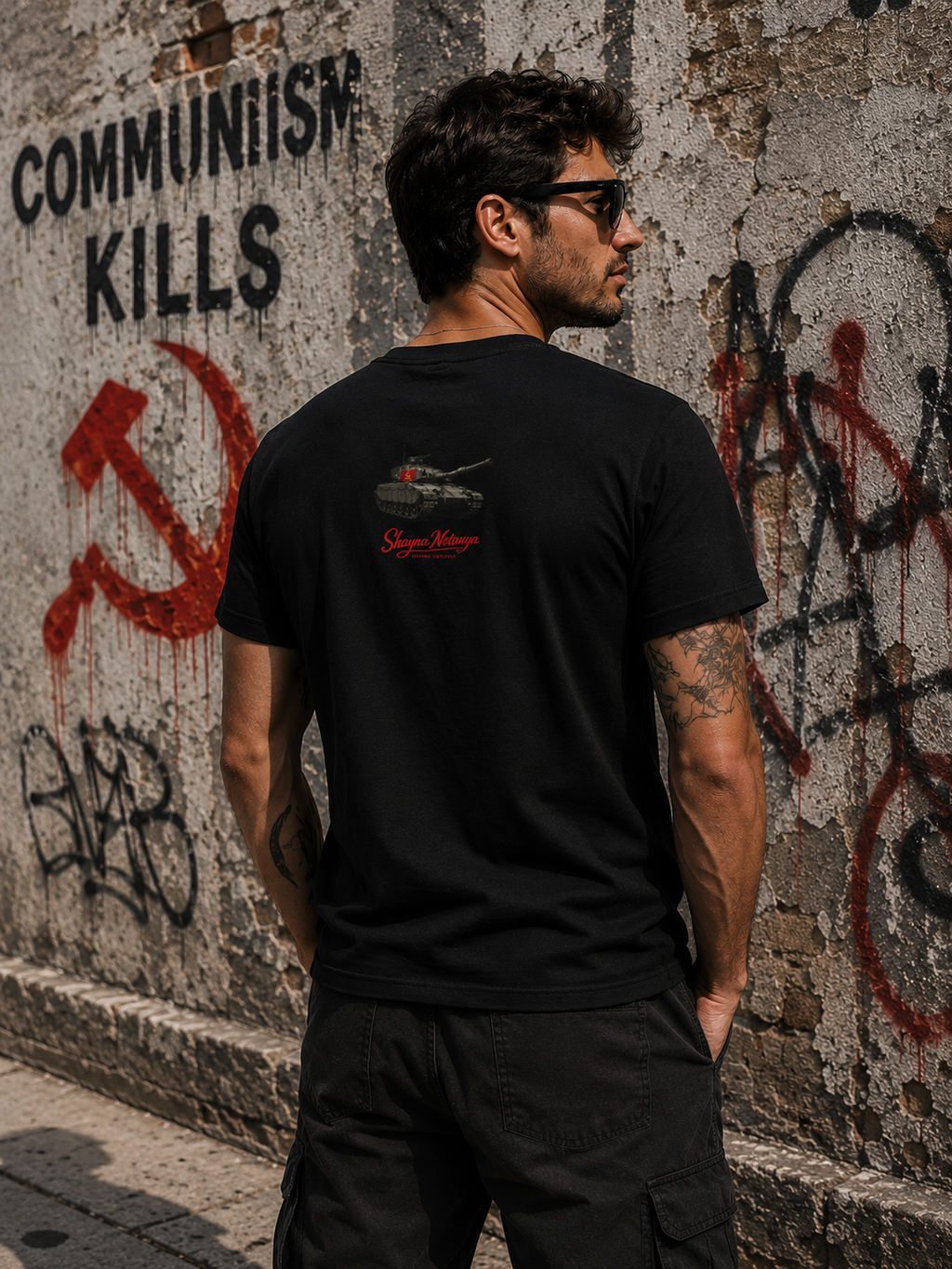 "FCK DSA" Men's/Unisex Cotton Crew Tee