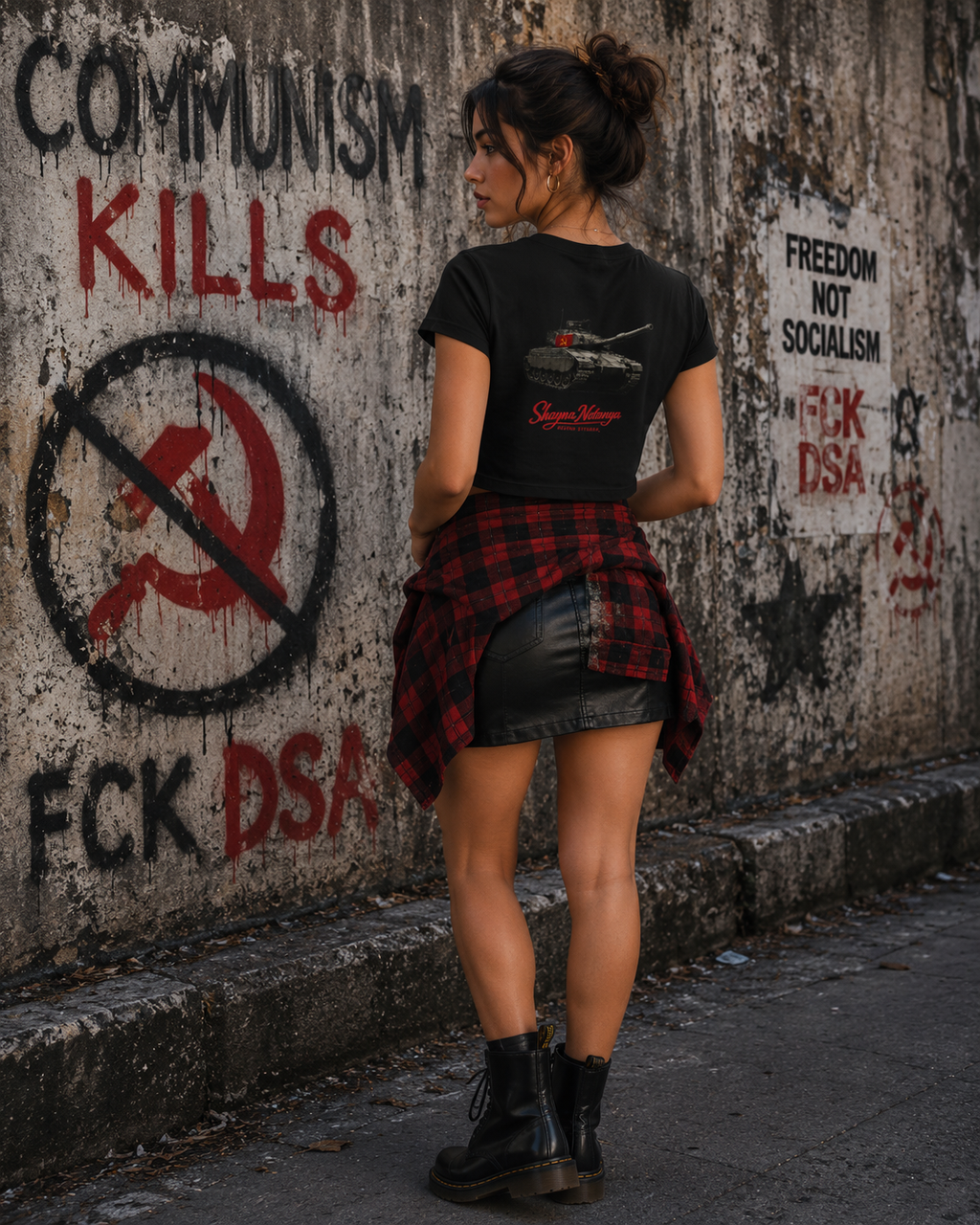 "FCK DSA" Women's Baby Tee