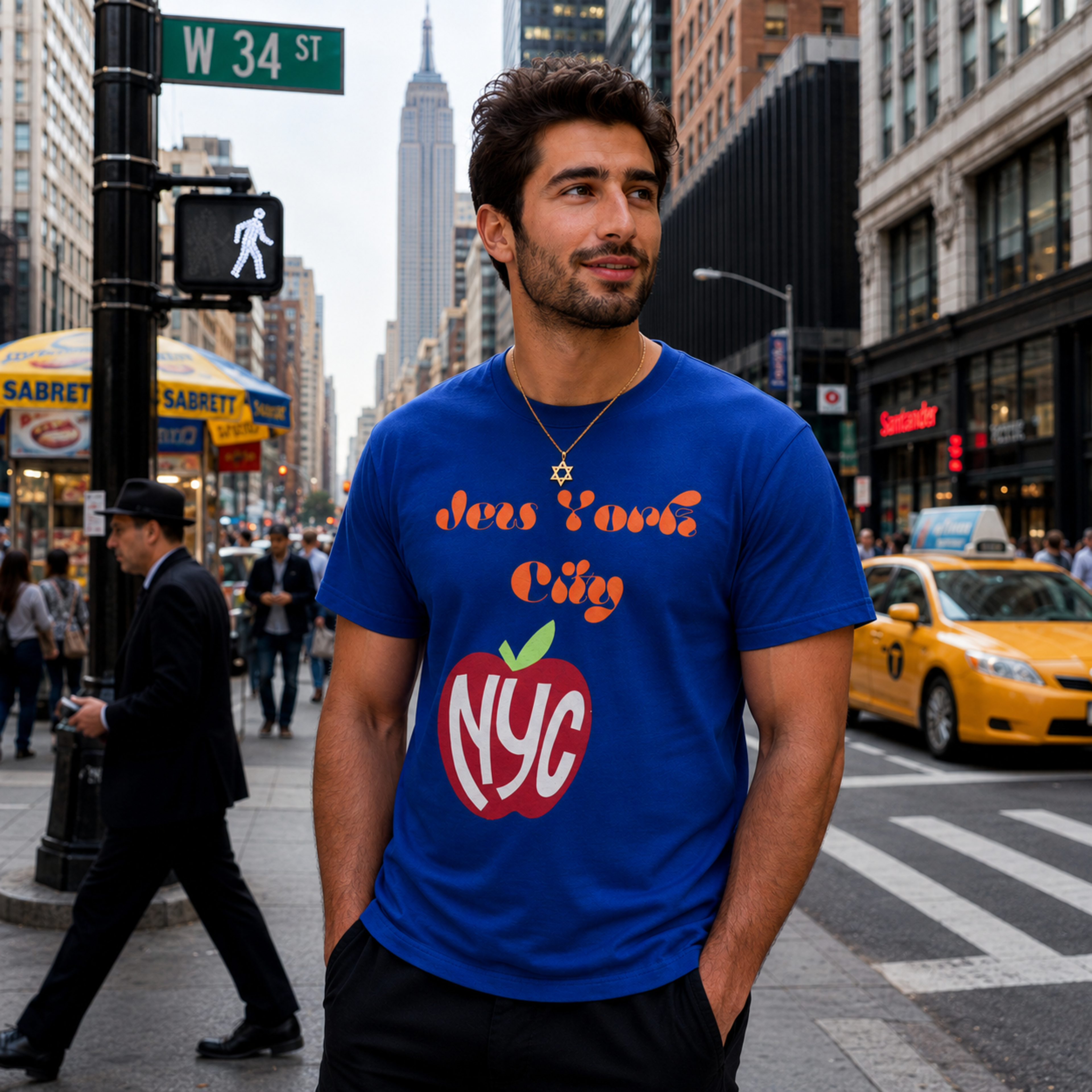 "Jew York City" Unisex Cotton Crew Tee