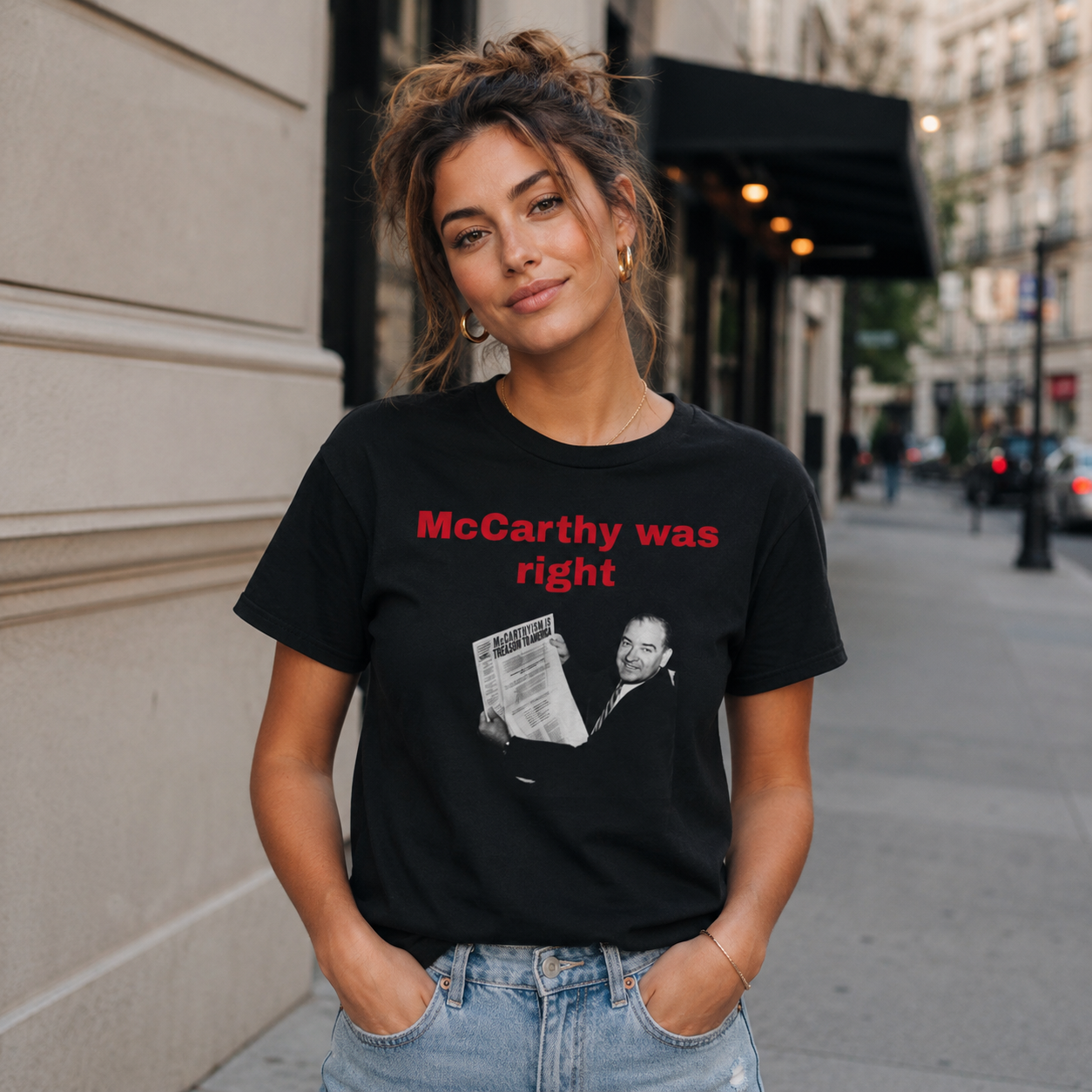 McCarthy was right Unisex Cotton Crew Tee