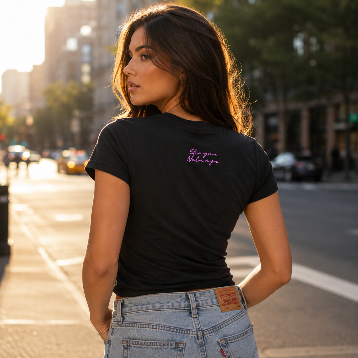 AM Yisrael Chai Women's Fitted Tee
