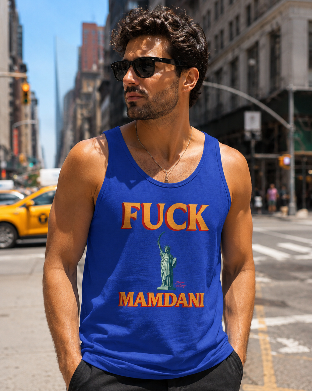 F*ck Mamdani Unisex Jersey Tank