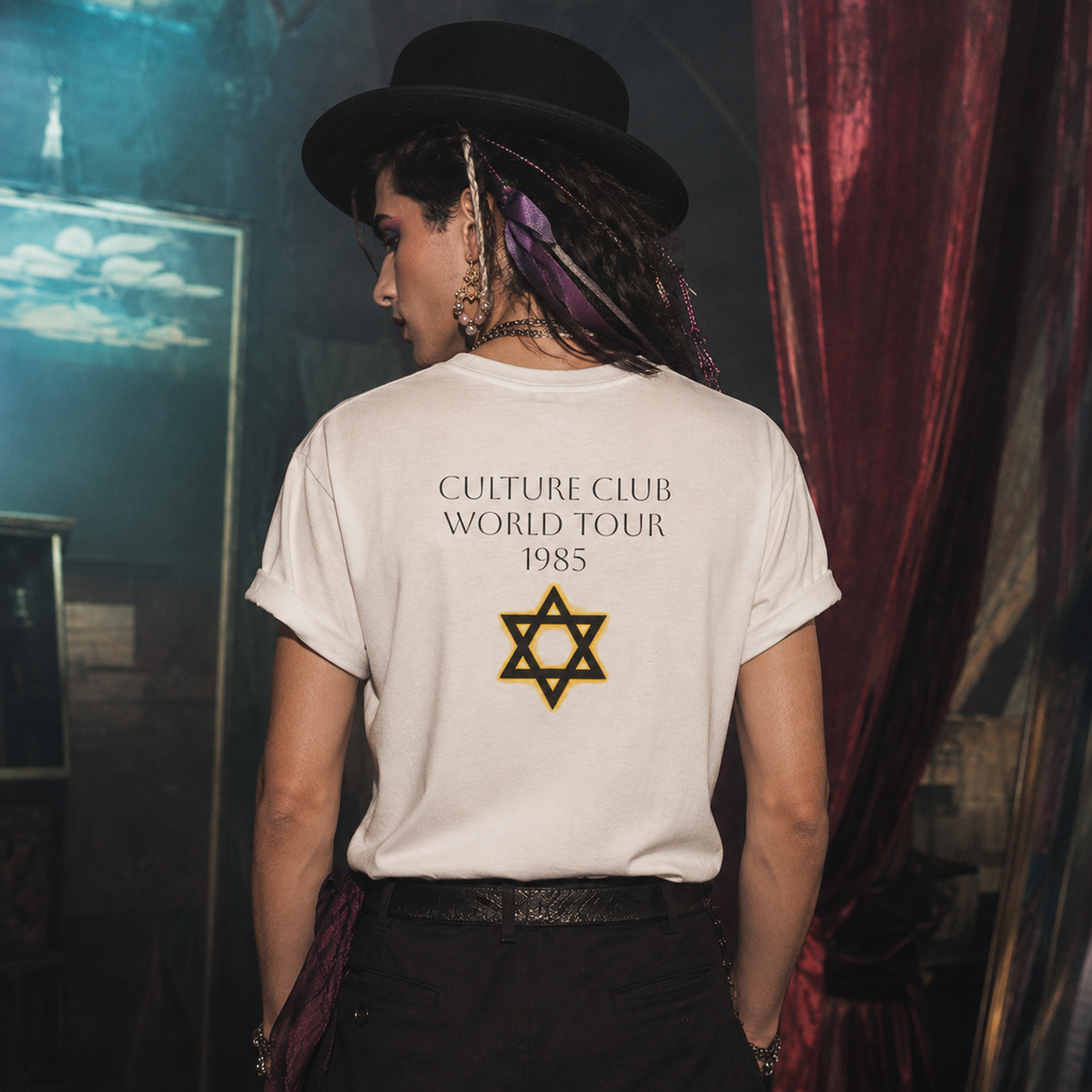 Culture Club 1985 Hebrew Unisex Cotton Crew Graphic Tee – תרבות אגודה