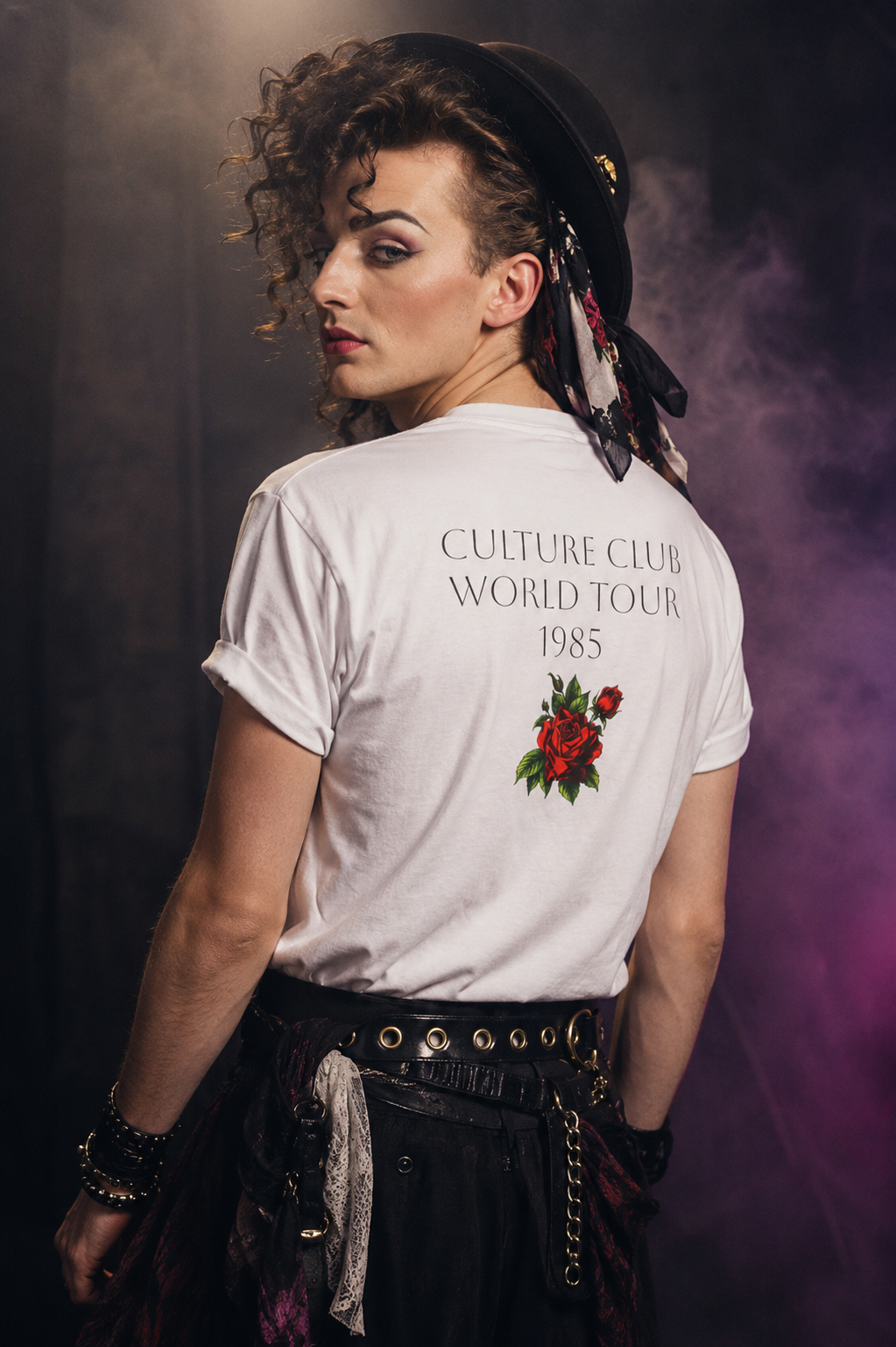 The Rose Edit — Culture Club 1985 Hebrew Tee 🌹✡️Unisex Cotton Crew Tee
