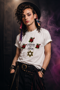 The Rose Edit — Culture Club 1985 Hebrew Tee 🌹✡️Unisex Cotton Crew Tee