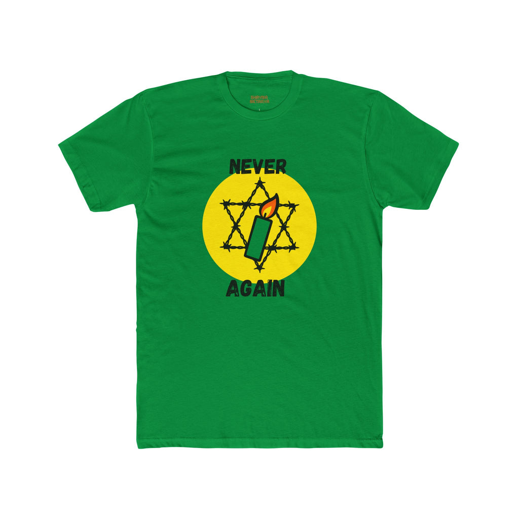 Never Again Memorial Unisex Cotton Crew Tee