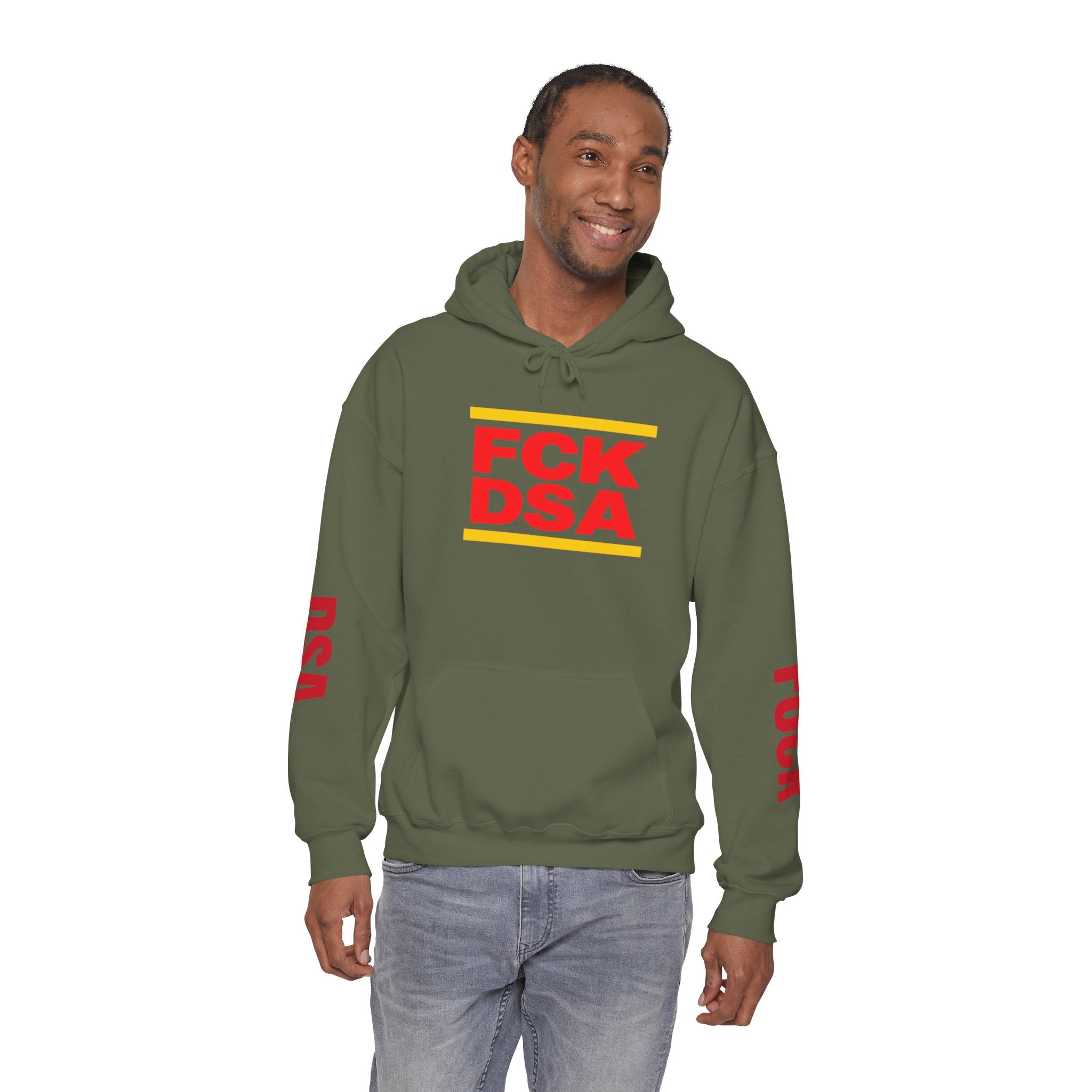 "FCK DSA" Unisex Heavy Blend™ Hooded Sweatshirt