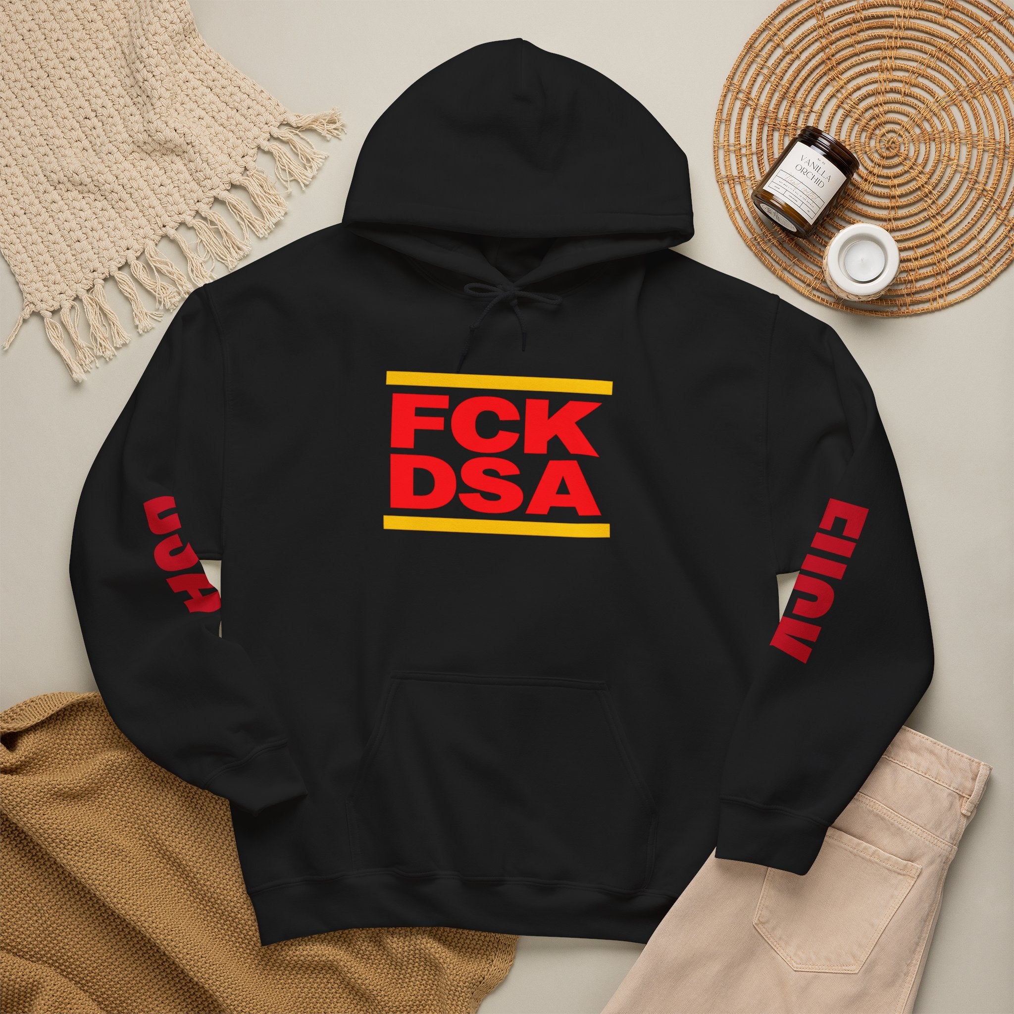"FCK DSA" Unisex Heavy Blend™ Hooded Sweatshirt