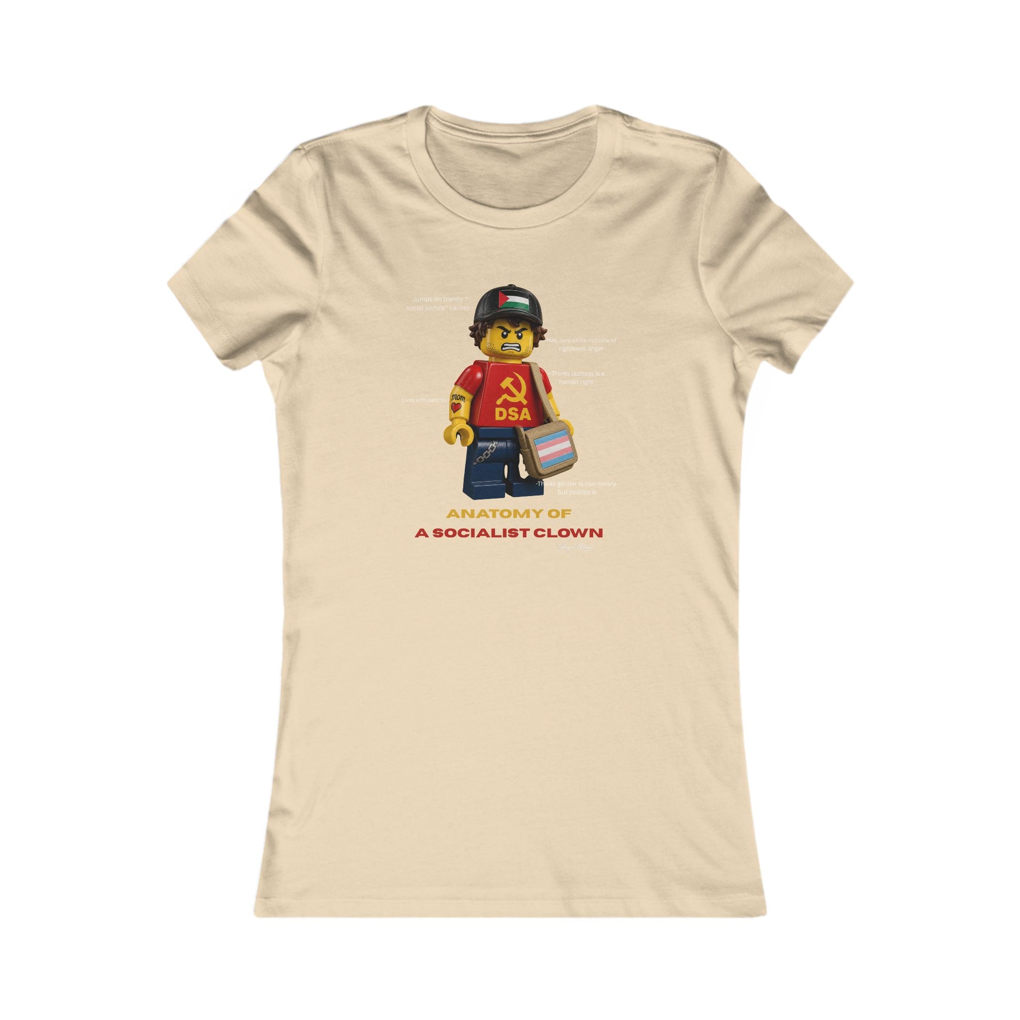 Anatomy of a Socialist Clown Women's Fitted Tee