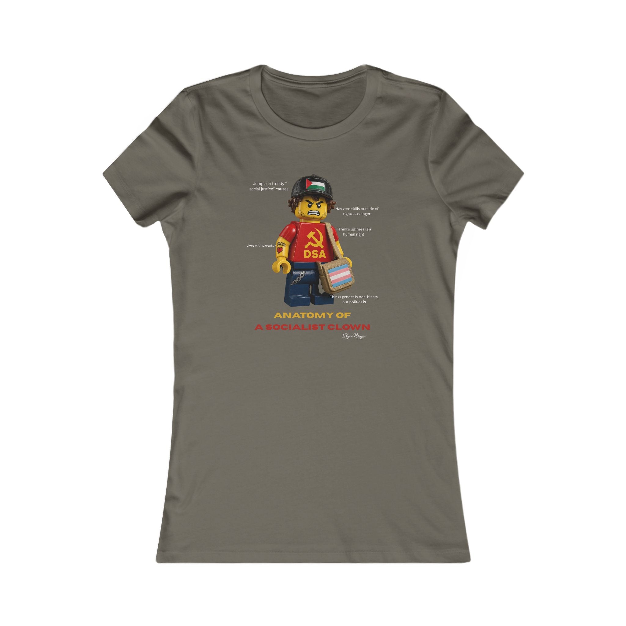 Anatomy of a Socialist Clown Women's Fitted Tee