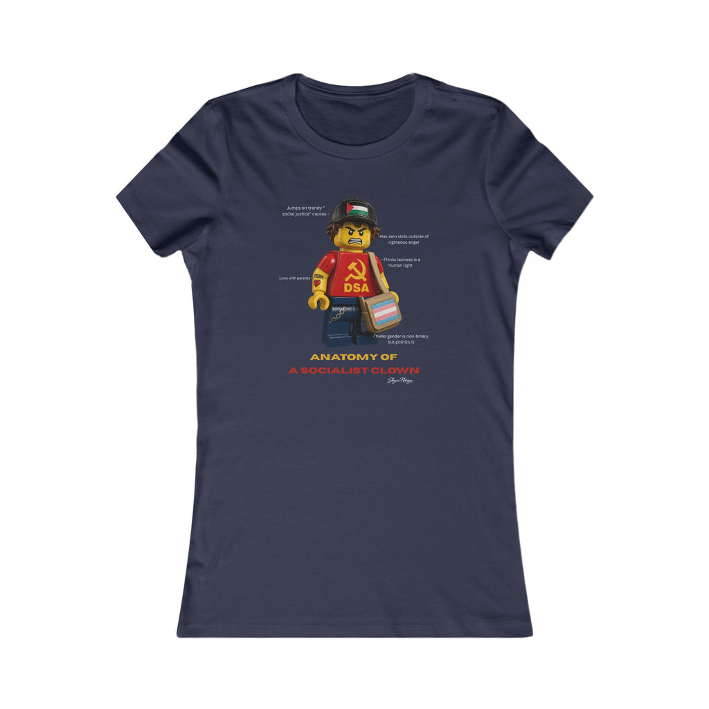 Anatomy of a Socialist Clown Women's Fitted Tee