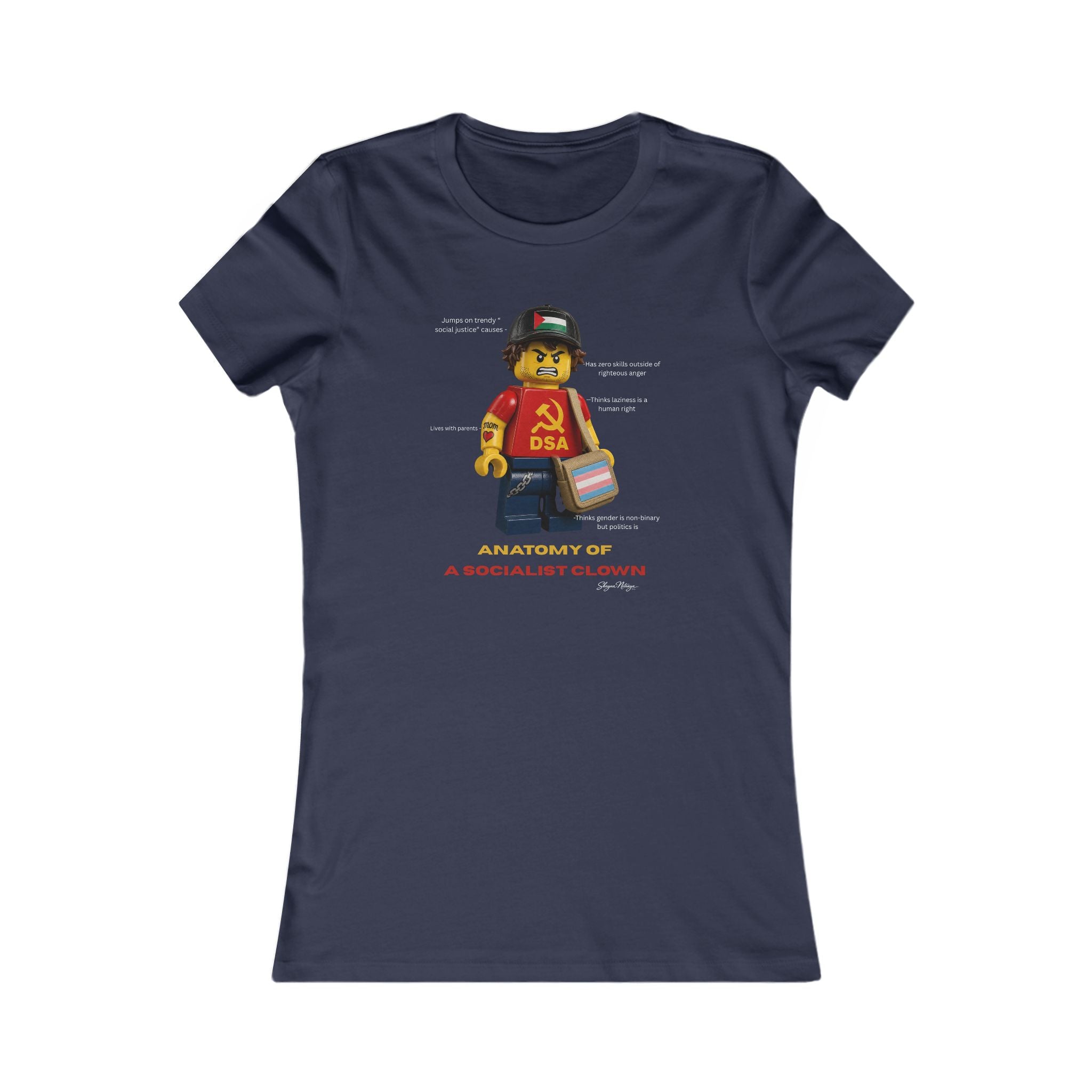 Anatomy of a Socialist Clown Women's Fitted Tee