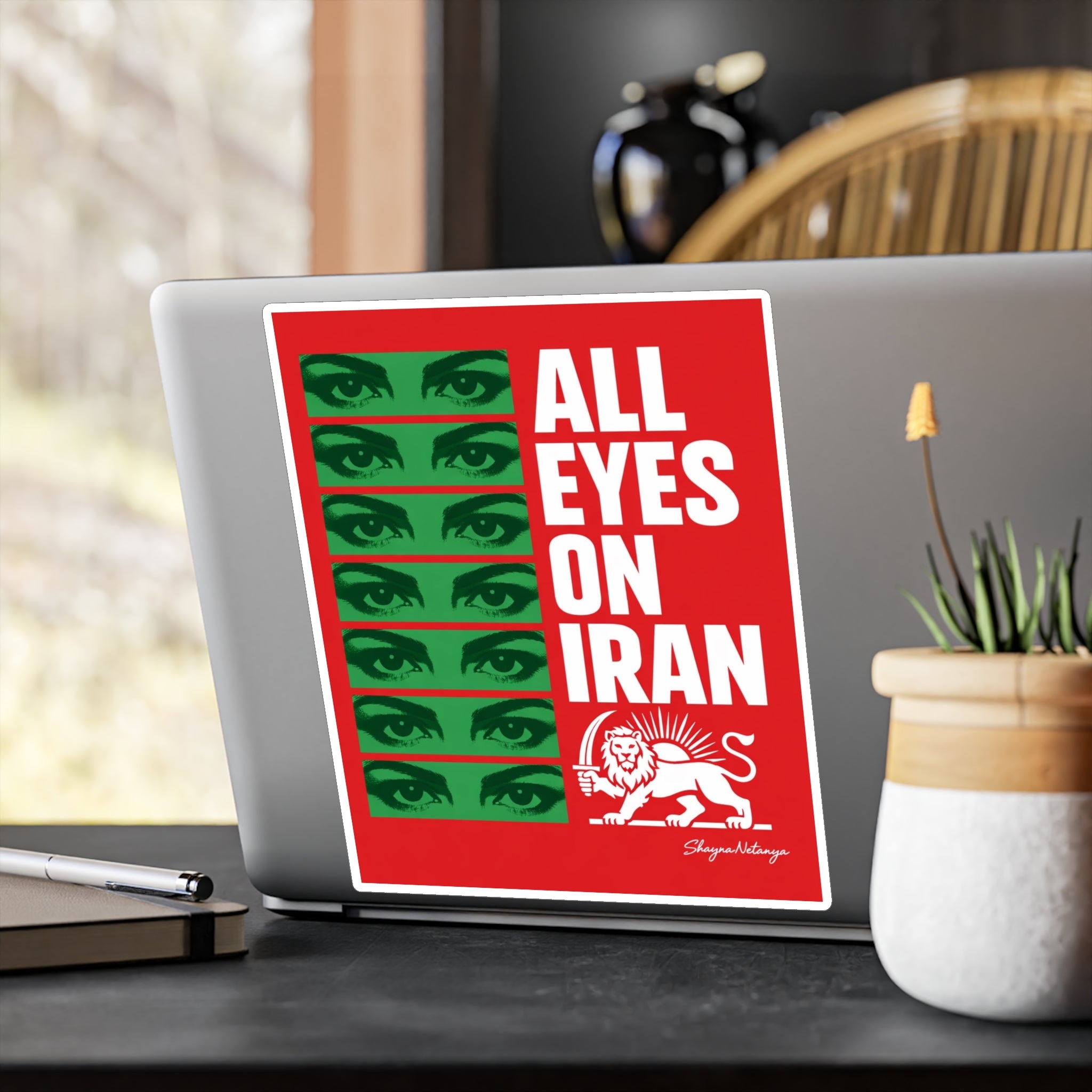 All Eyes On Iran Kiss-Cut Vinyl Decals