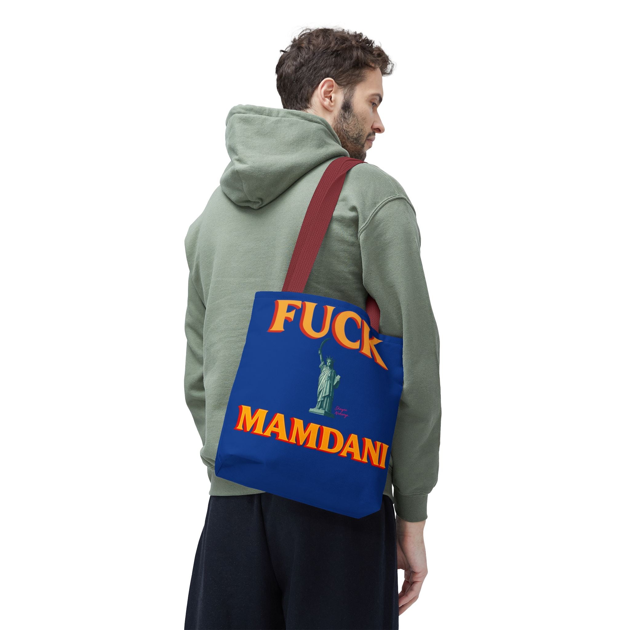 "Fuck Mamdani" Tote Bag (AOP)
