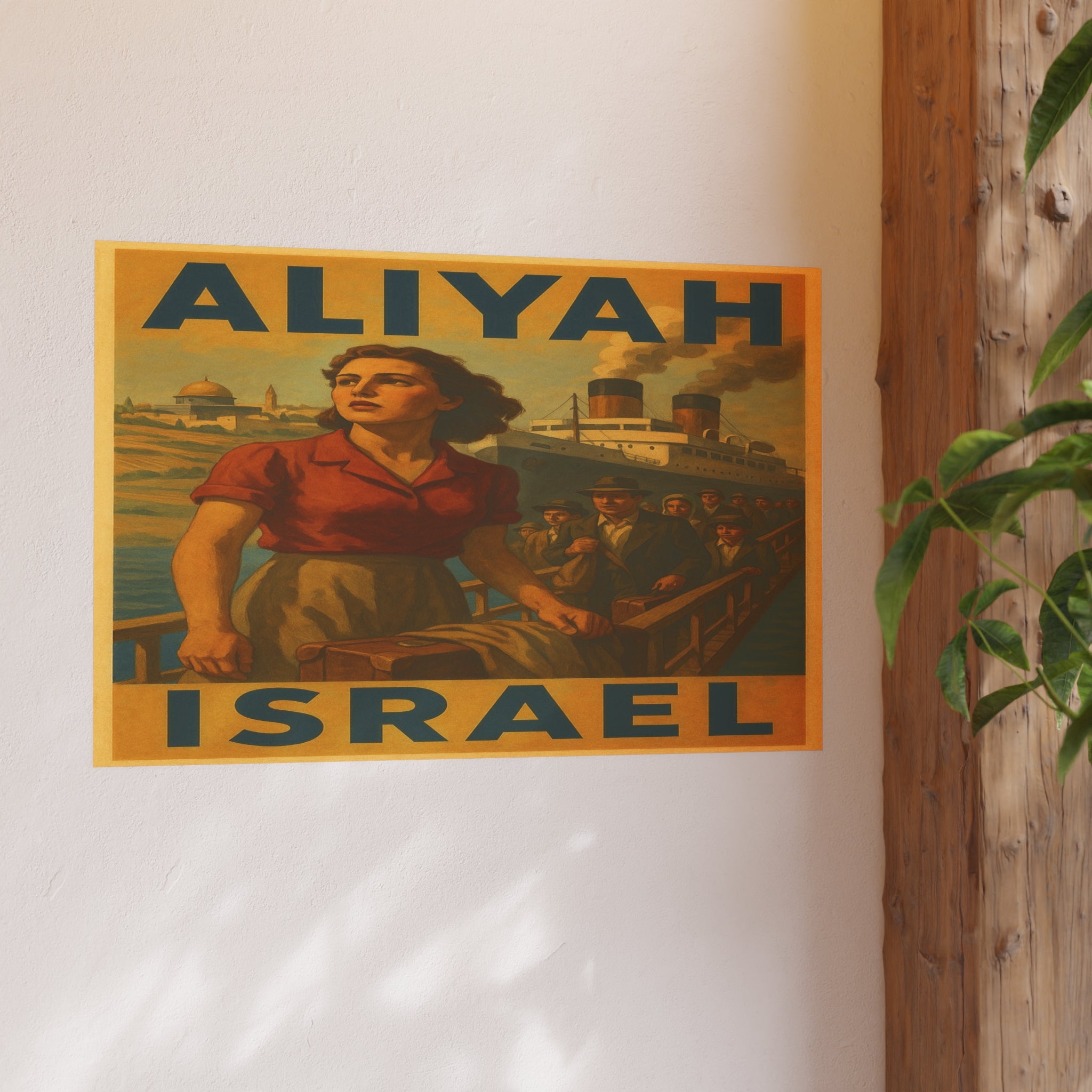 Aliyah Steamership Satin and Archival Matte Posters