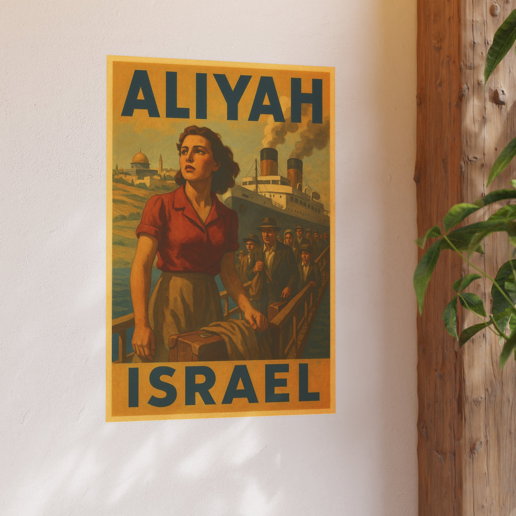 Aliyah Steamership Satin and Archival Matte Posters