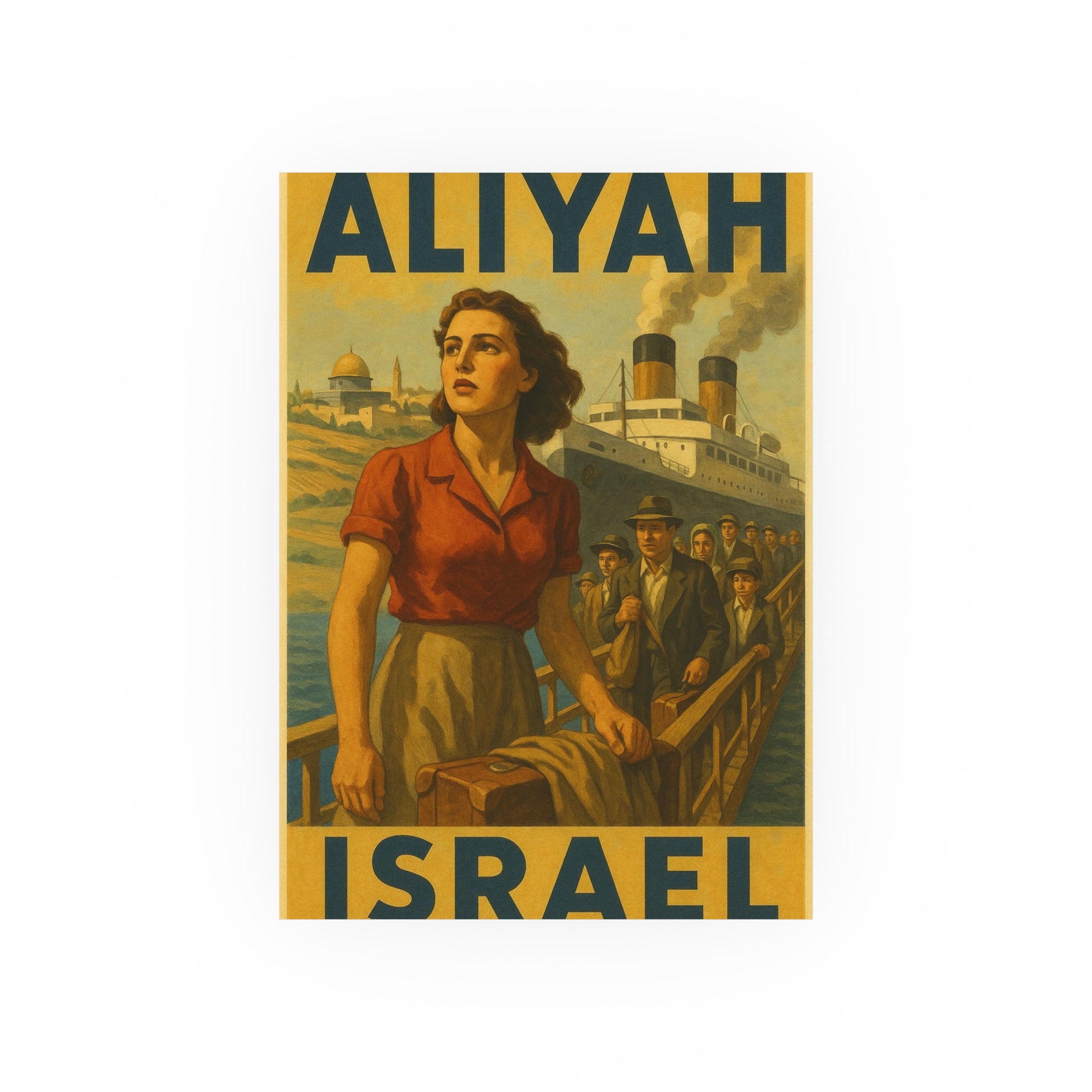 Aliyah Steamership Satin and Archival Matte Posters