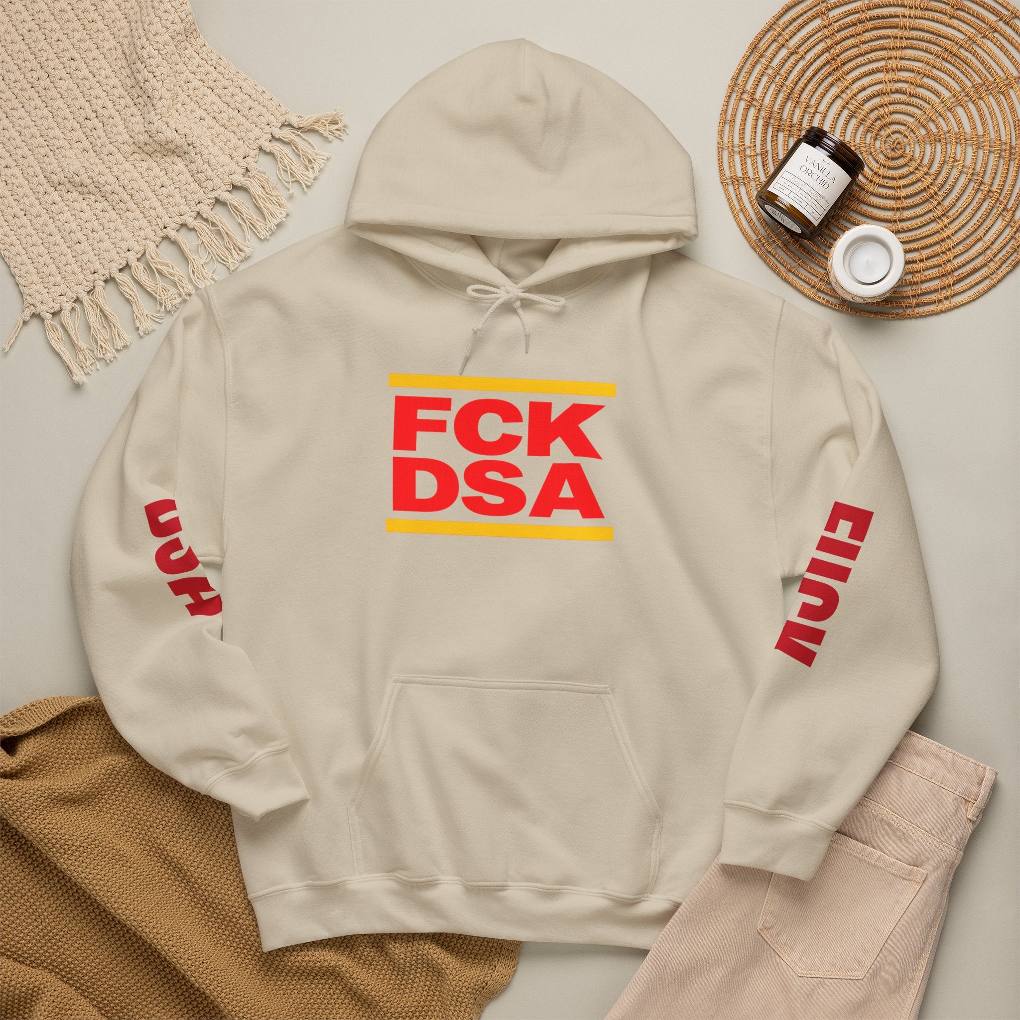 "FCK DSA" Unisex Heavy Blend™ Hooded Sweatshirt