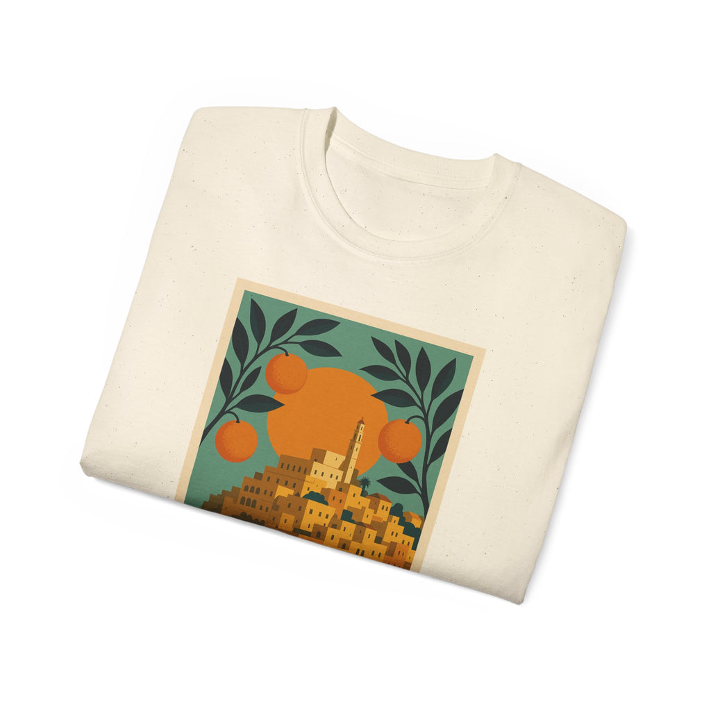 Tel Aviv Israel Vintage Travel Poster Unisex Graphic Unisex Ultra Cotton Tee