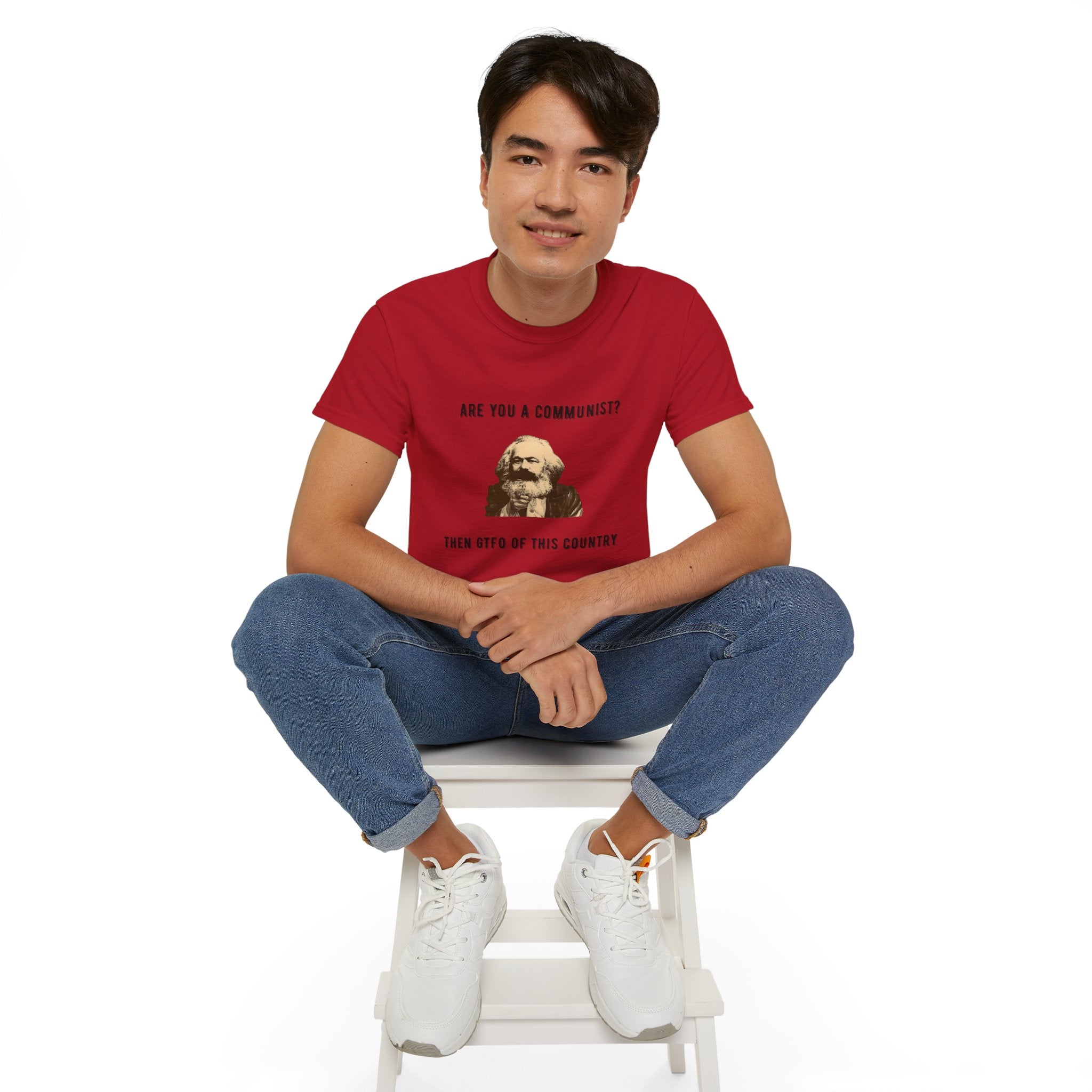Are You a Communist? Then GTFO of This Country | Karl Marx Political Graphic Unisex Ultra Cotton Tee