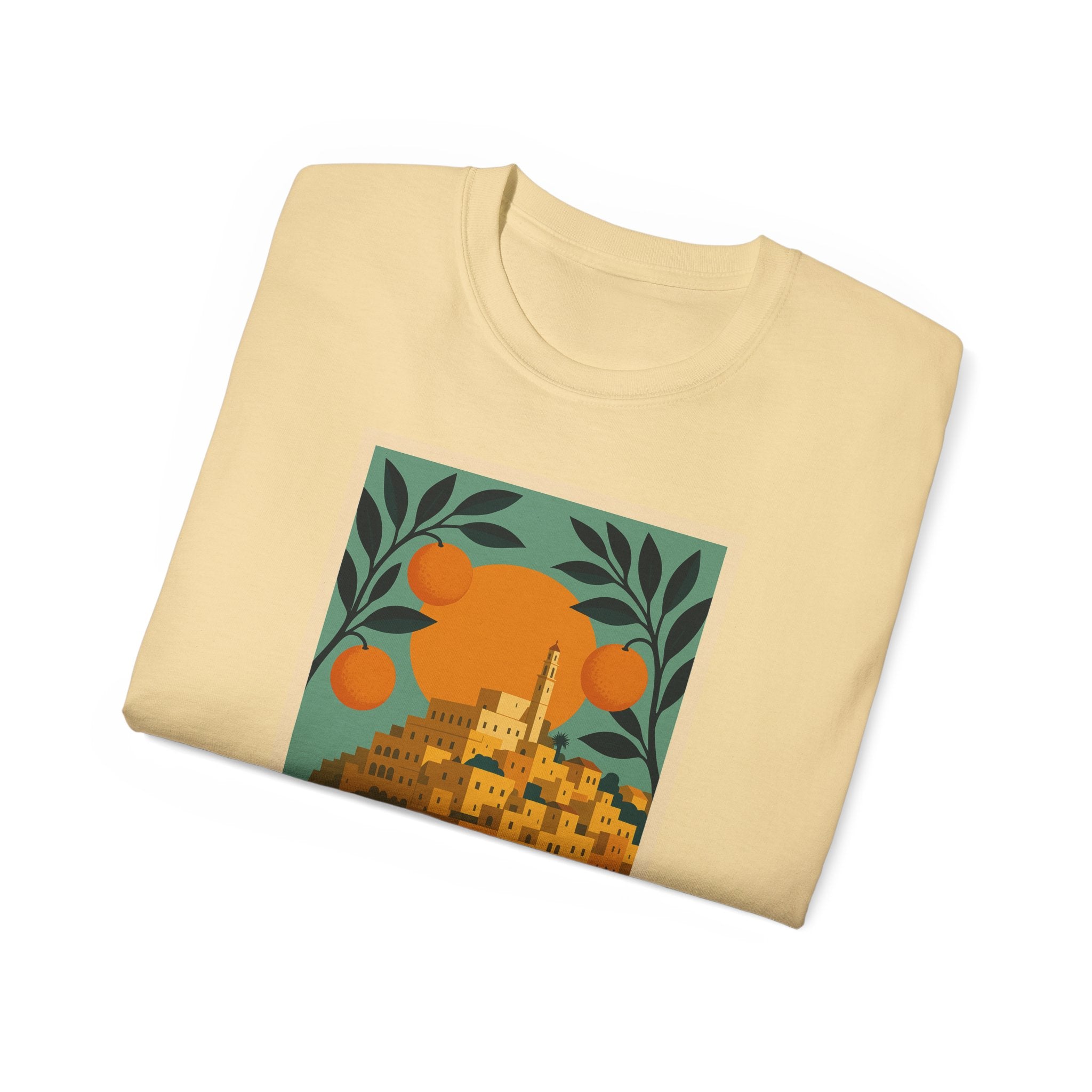 Tel Aviv Israel Vintage Travel Poster Unisex Graphic Unisex Ultra Cotton Tee