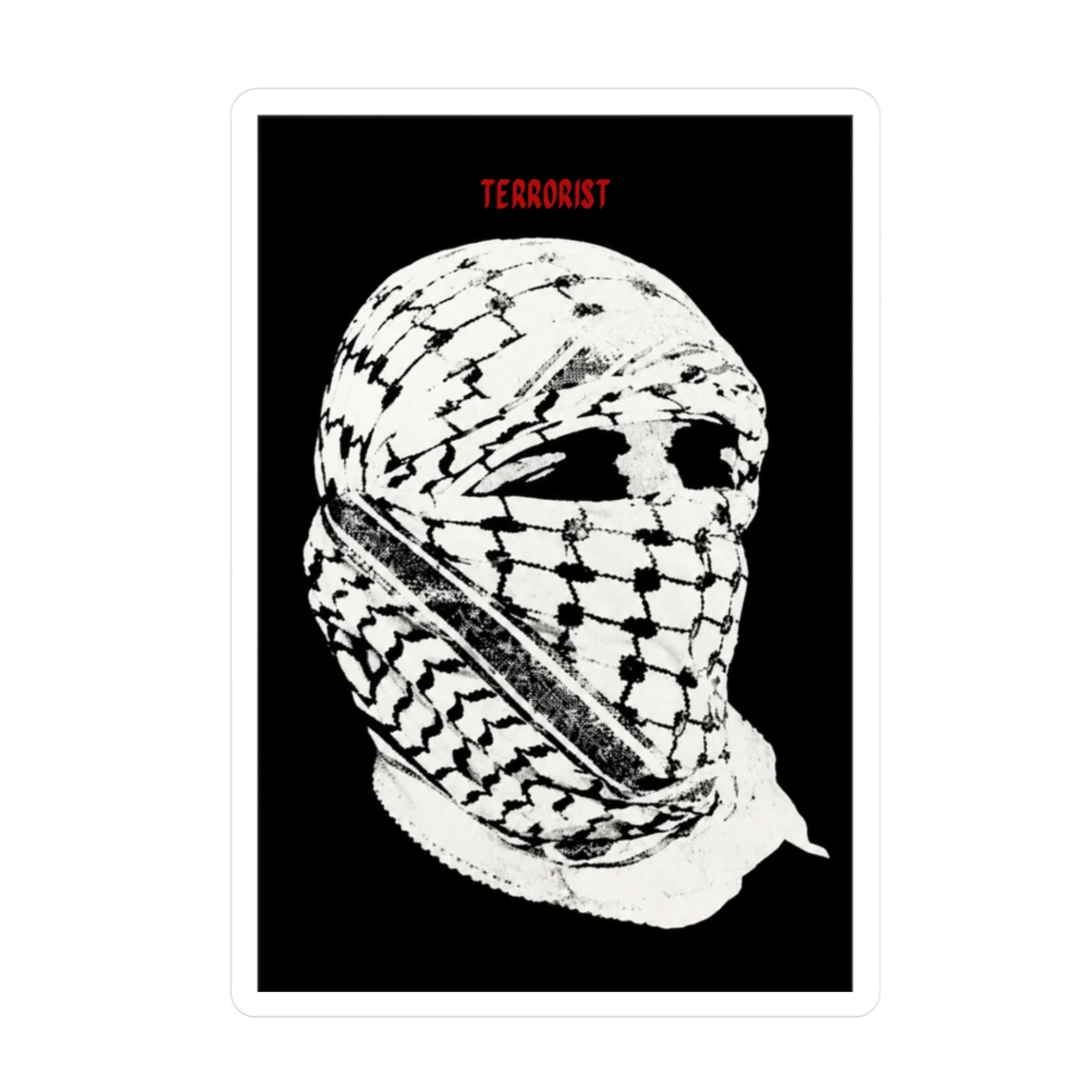 "Terrorist" Kiss-Cut Vinyl Decals