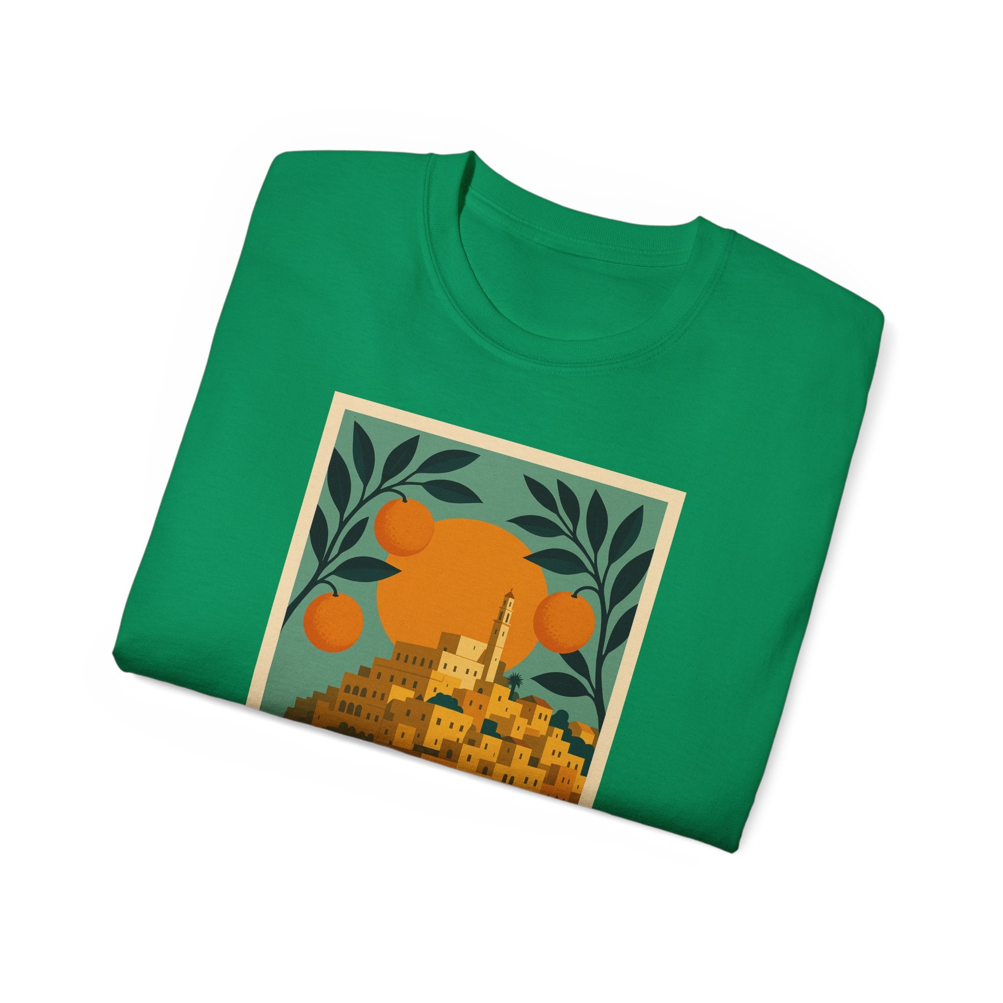 Tel Aviv Israel Vintage Travel Poster Unisex Graphic Unisex Ultra Cotton Tee