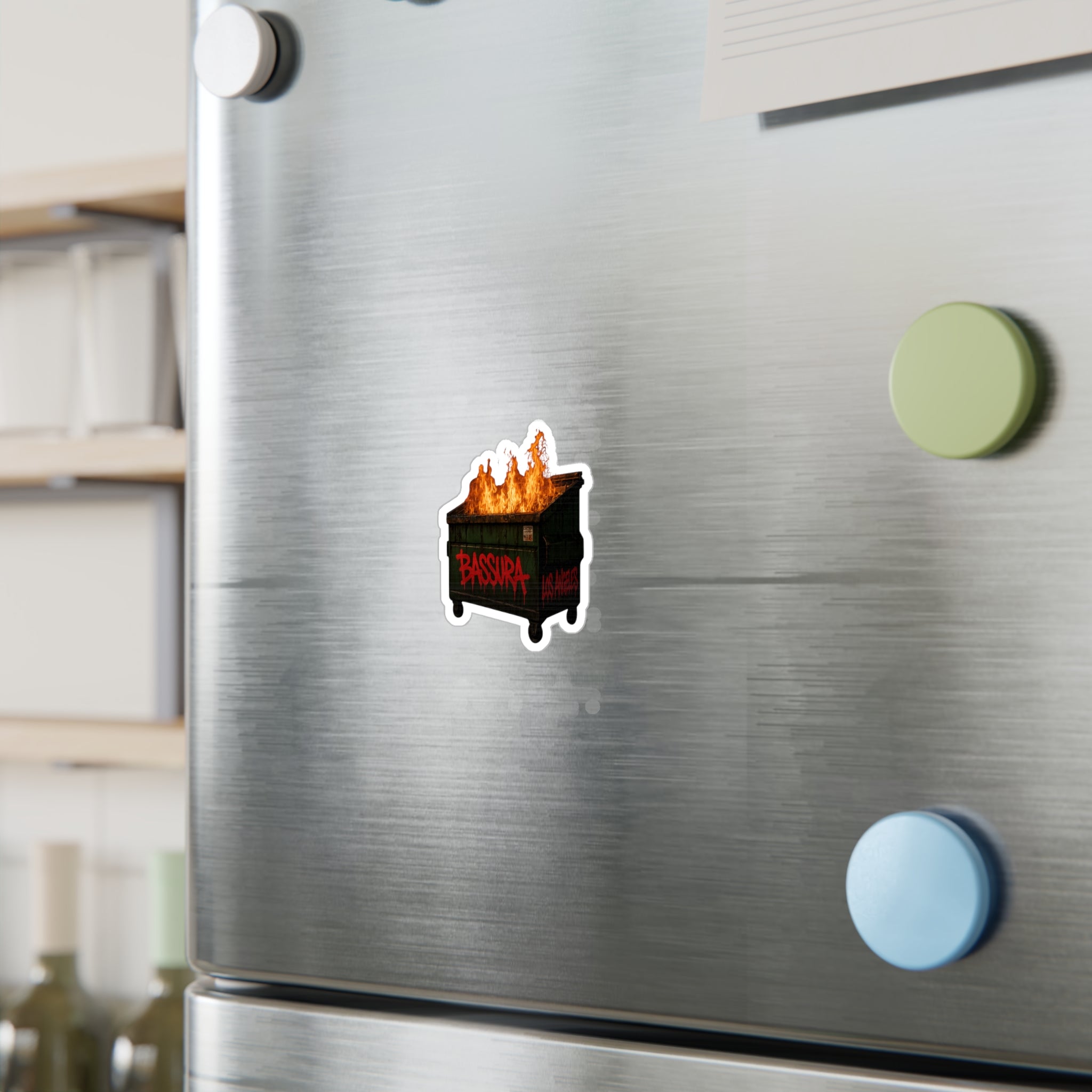 "Bassura" Fire Kiss-Cut Vinyl Decals