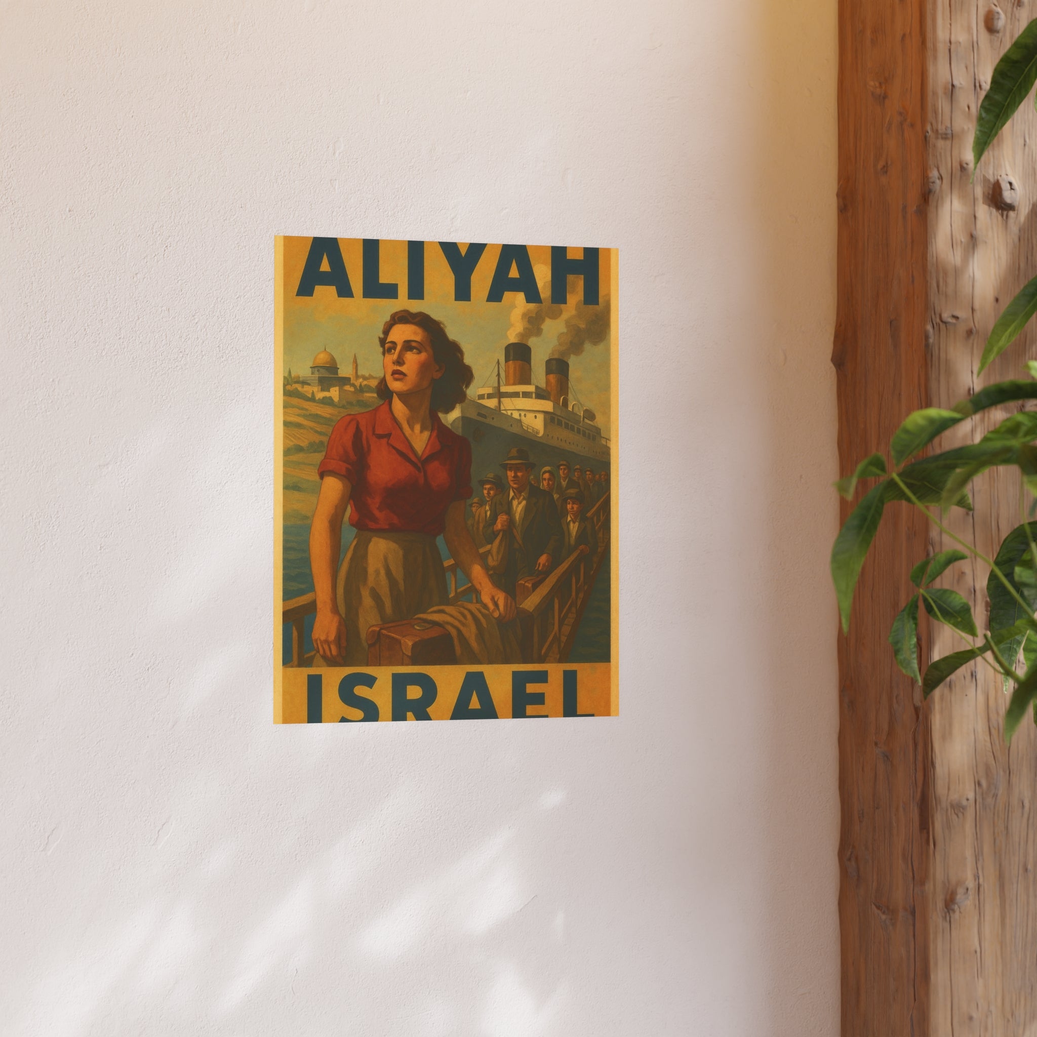 Aliyah Steamership Satin and Archival Matte Posters