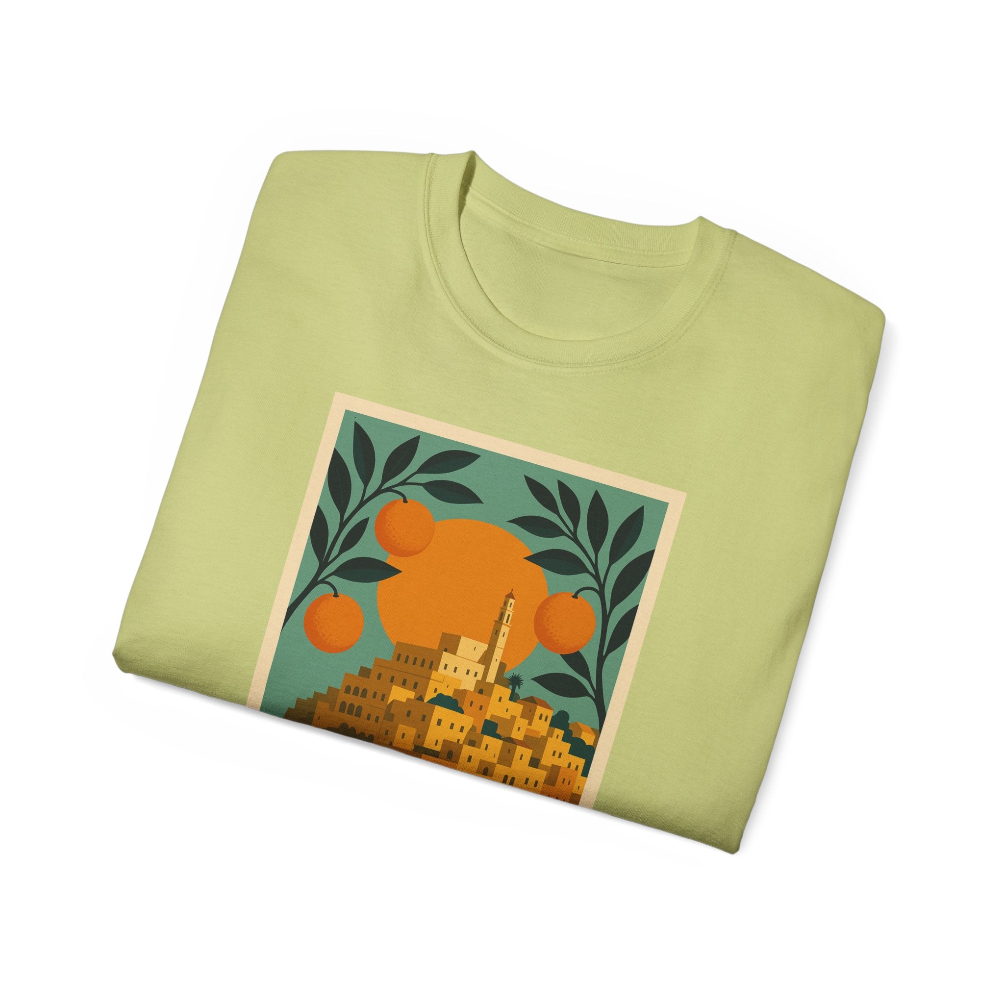 Tel Aviv Israel Vintage Travel Poster Unisex Graphic Unisex Ultra Cotton Tee