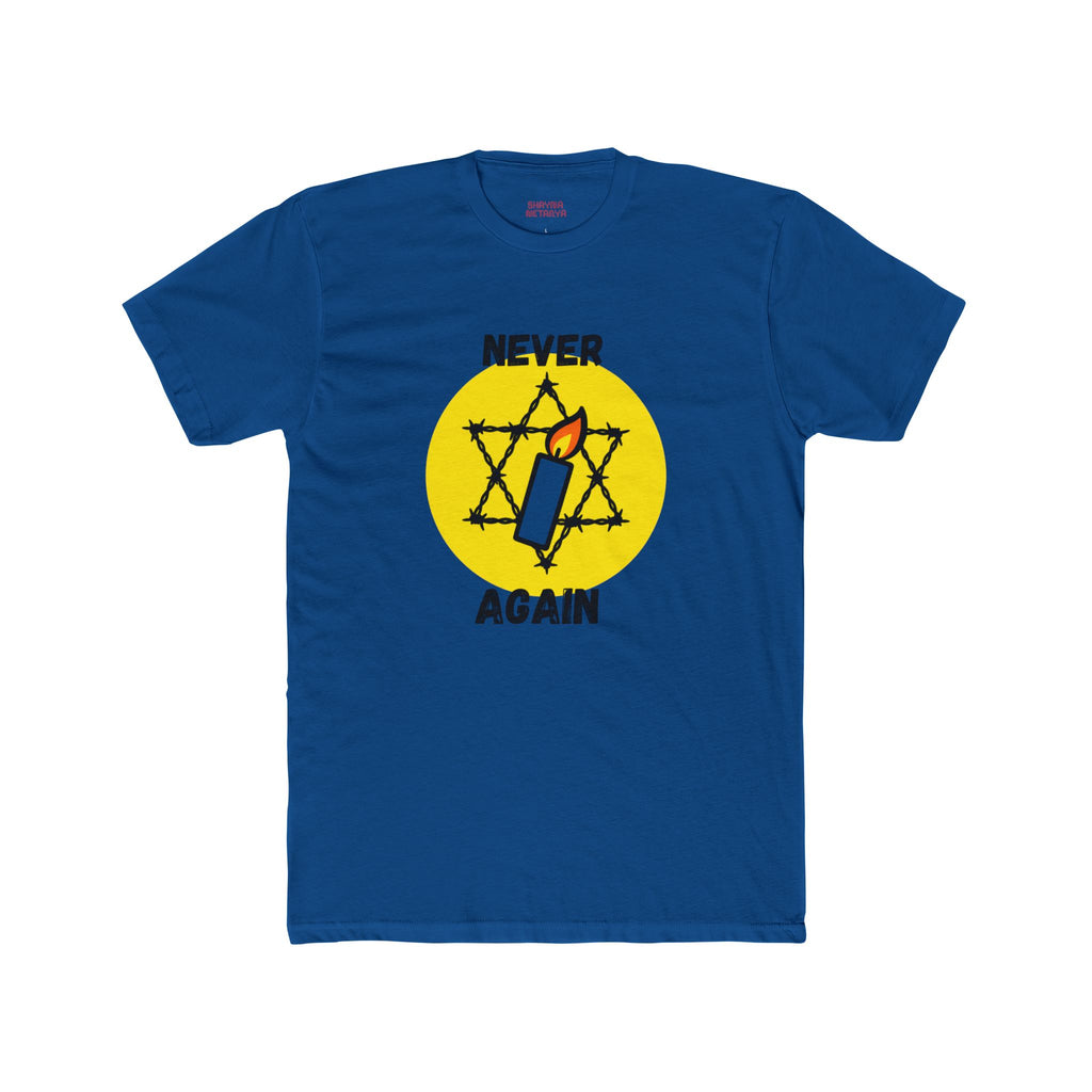 Never Again Memorial Unisex Cotton Crew Tee