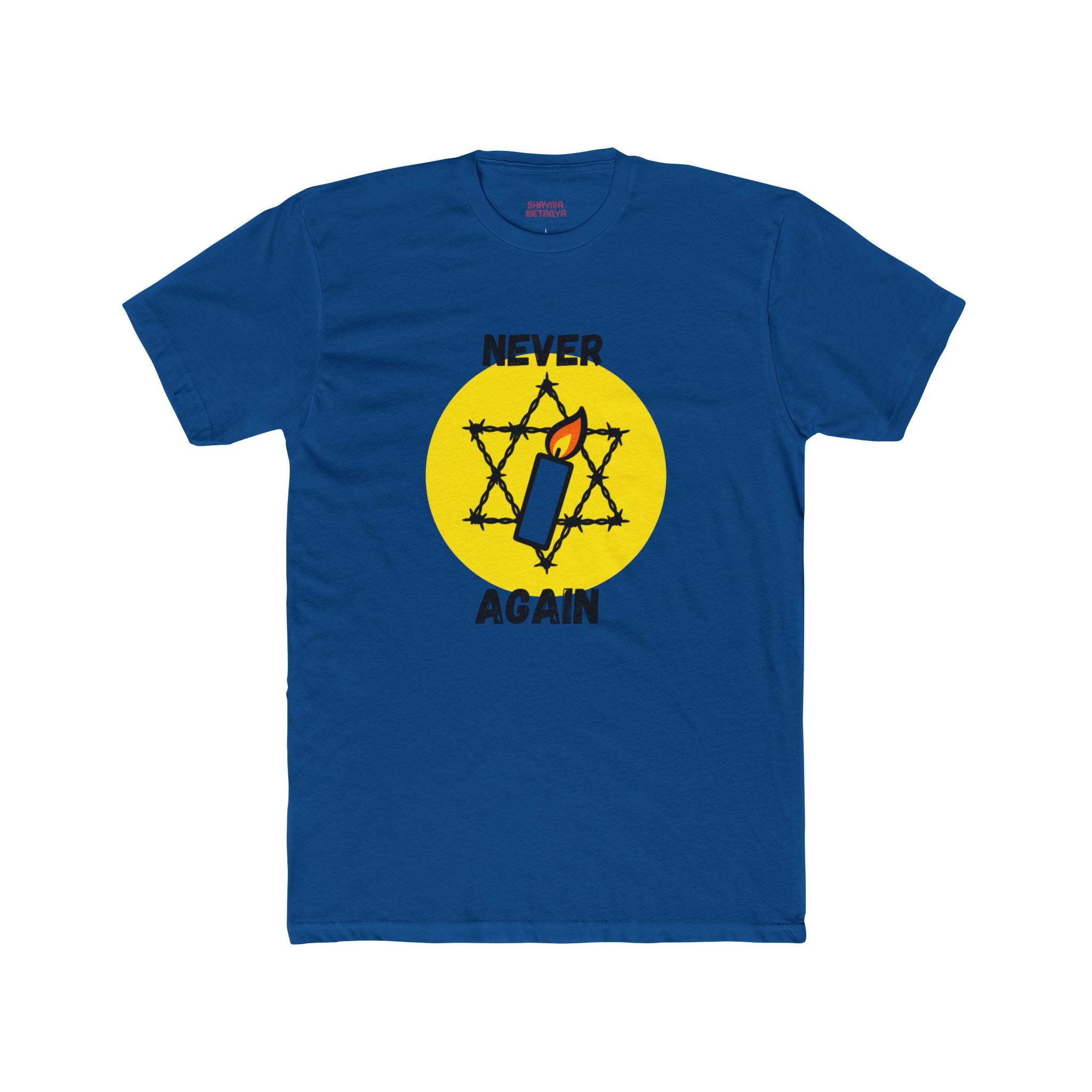 Never Again Memorial Unisex Cotton Crew Tee