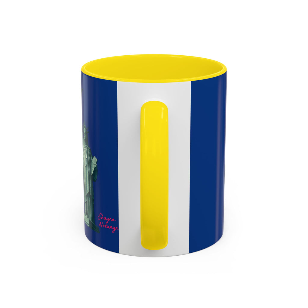 "Fuck Mamdani" Accent Coffee Mug (11, 15oz)