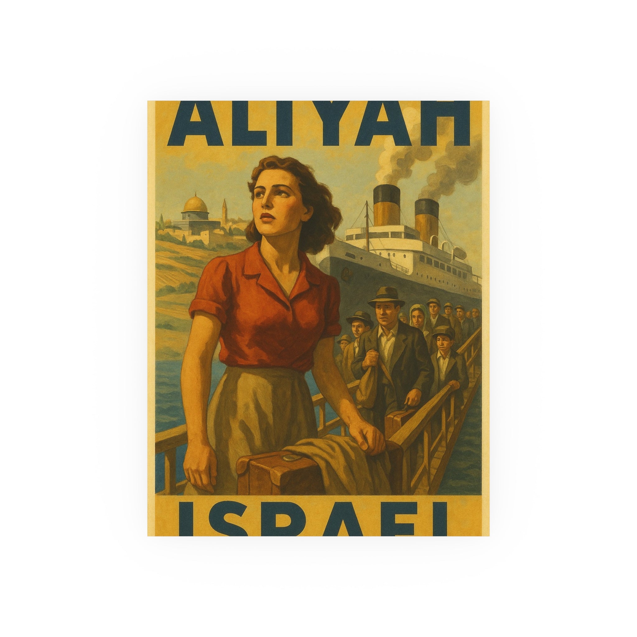 Aliyah Steamership Satin and Archival Matte Posters