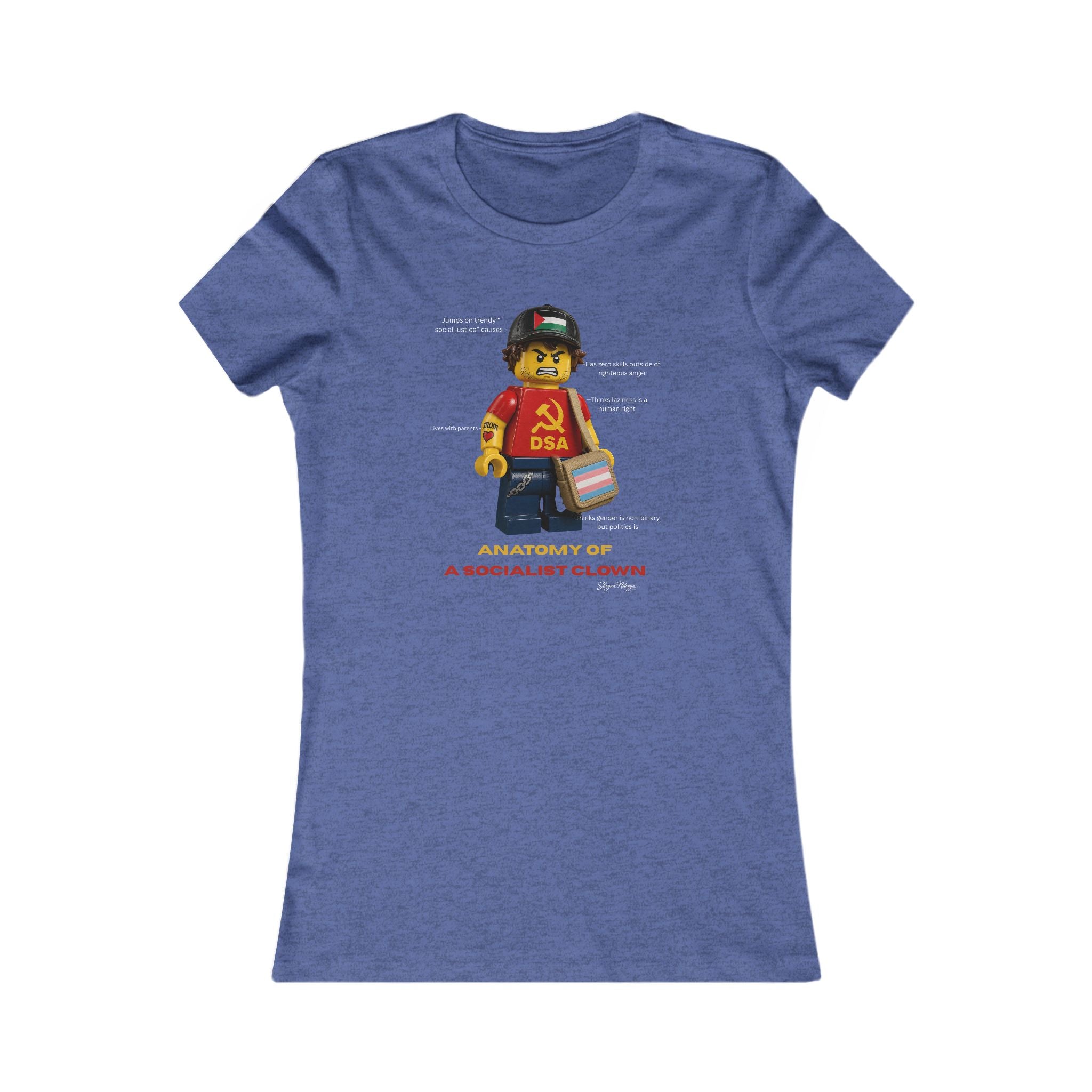Anatomy of a Socialist Clown Women's Fitted Tee